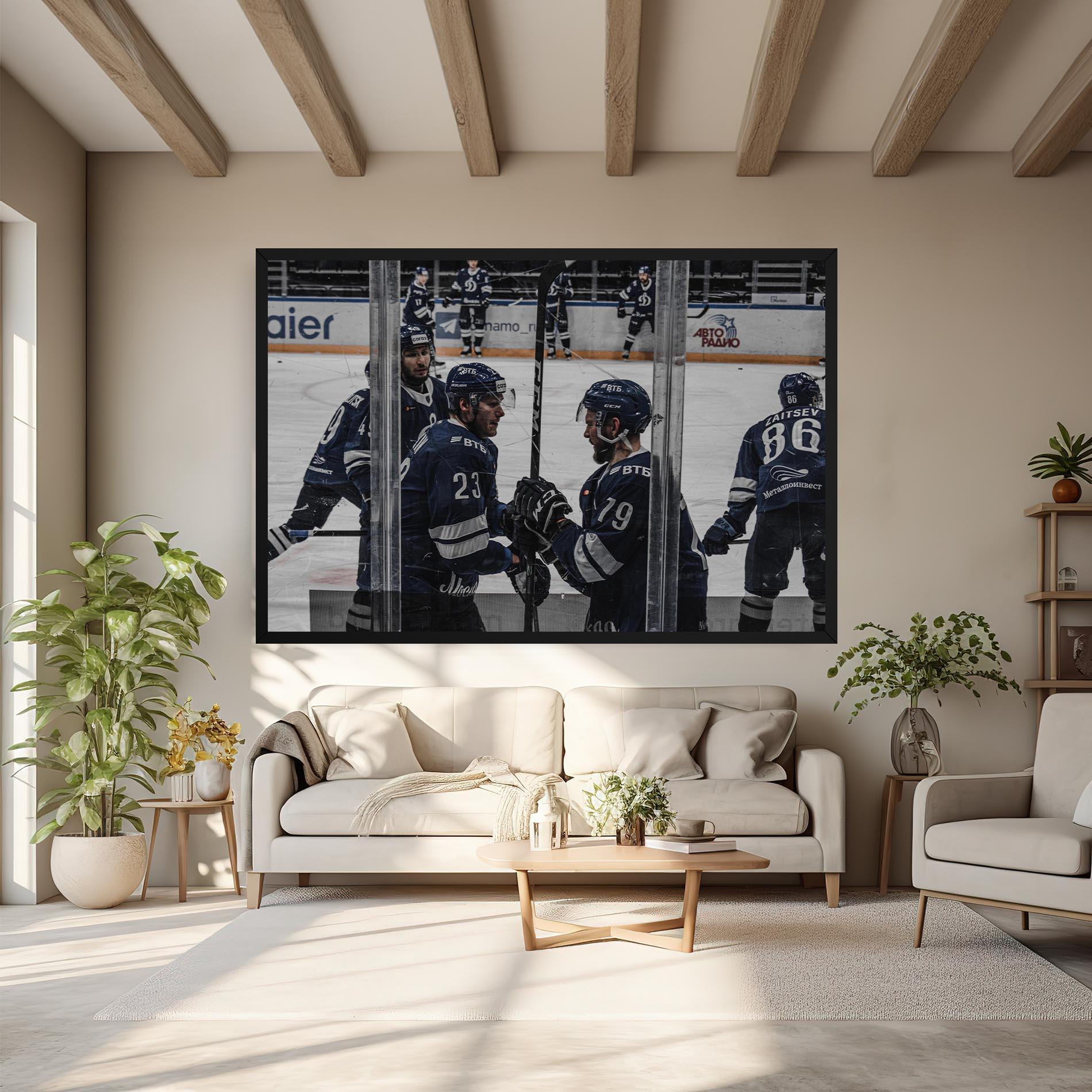 Tablou Canvas Hockey Players mockup 6