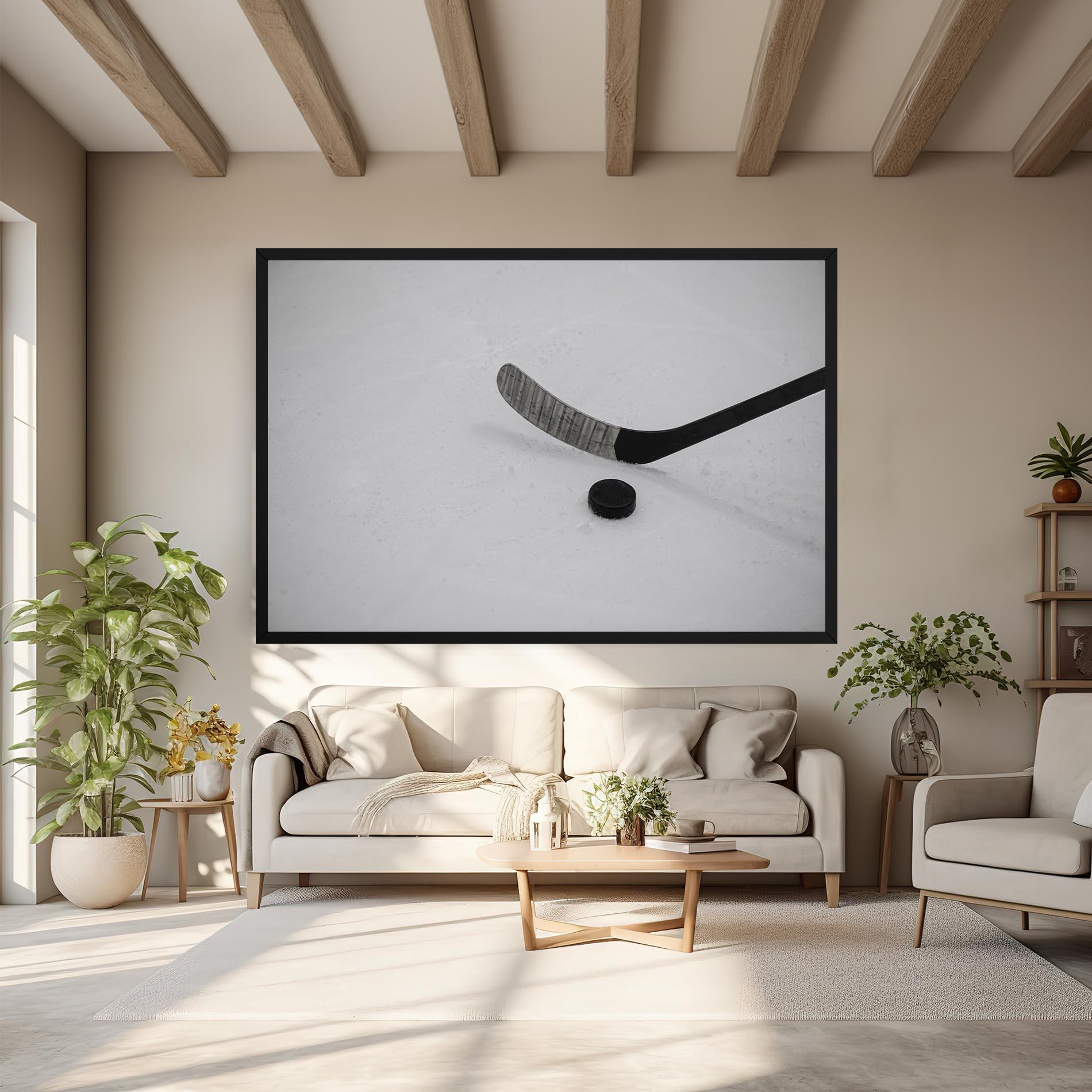 Tablou Canvas Hockey Puck mockup 6