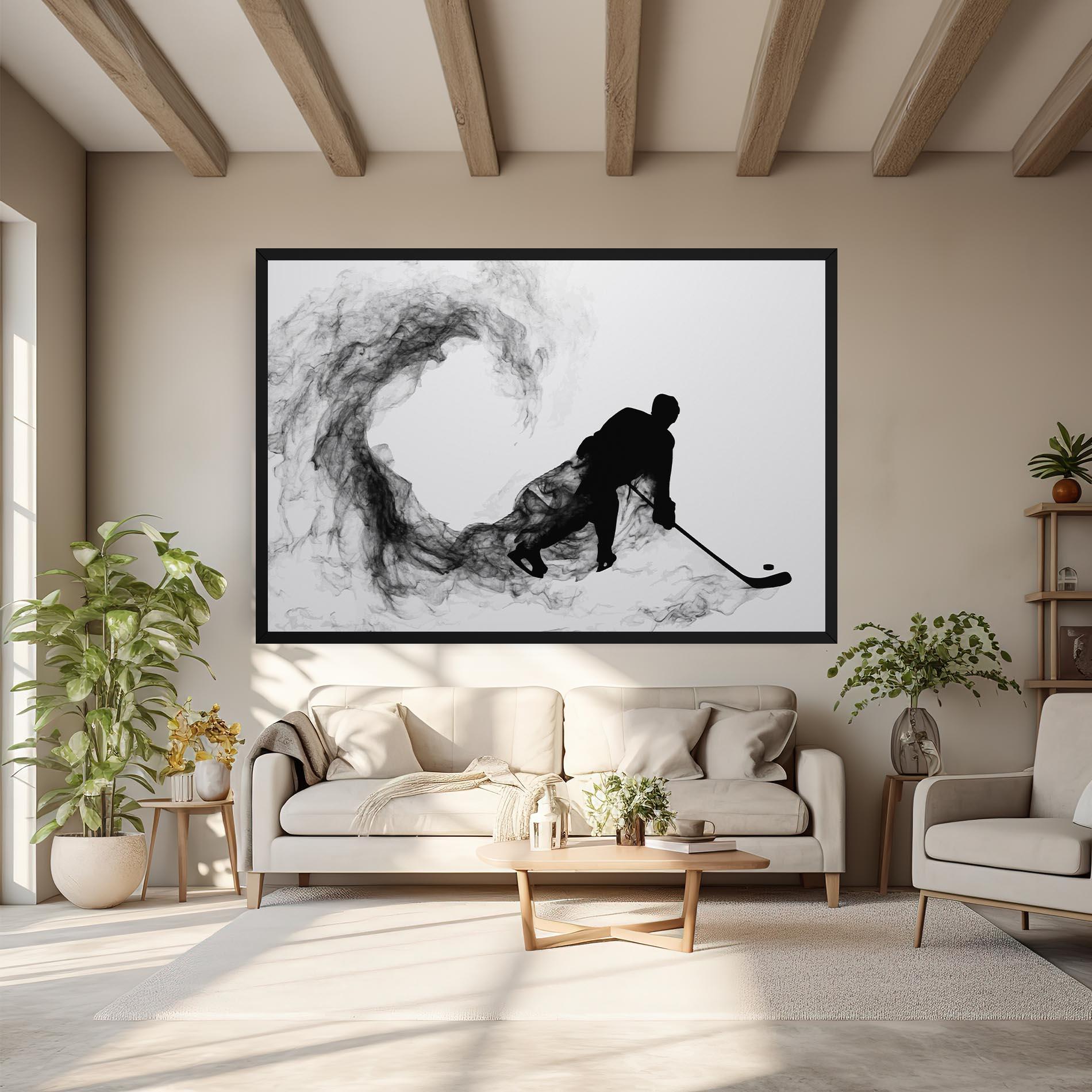 Tablou Canvas Hockey Smoke mockup 6