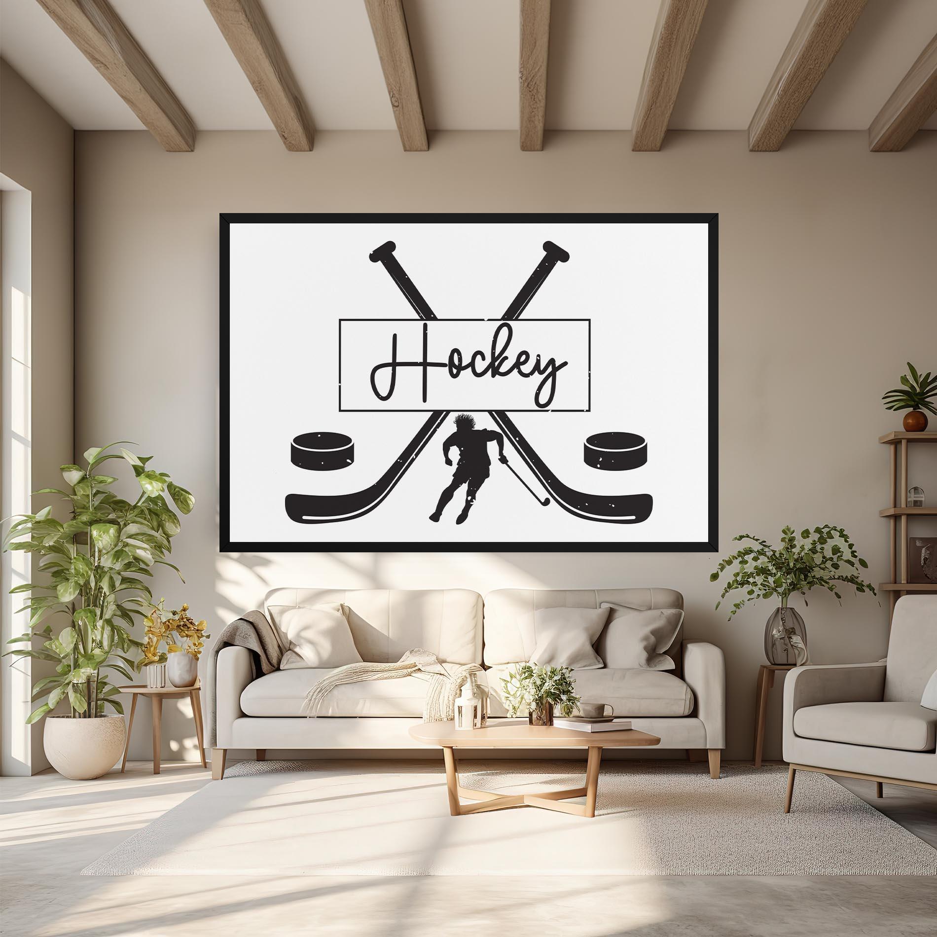 Tablou Canvas Hockey Stick mockup 6
