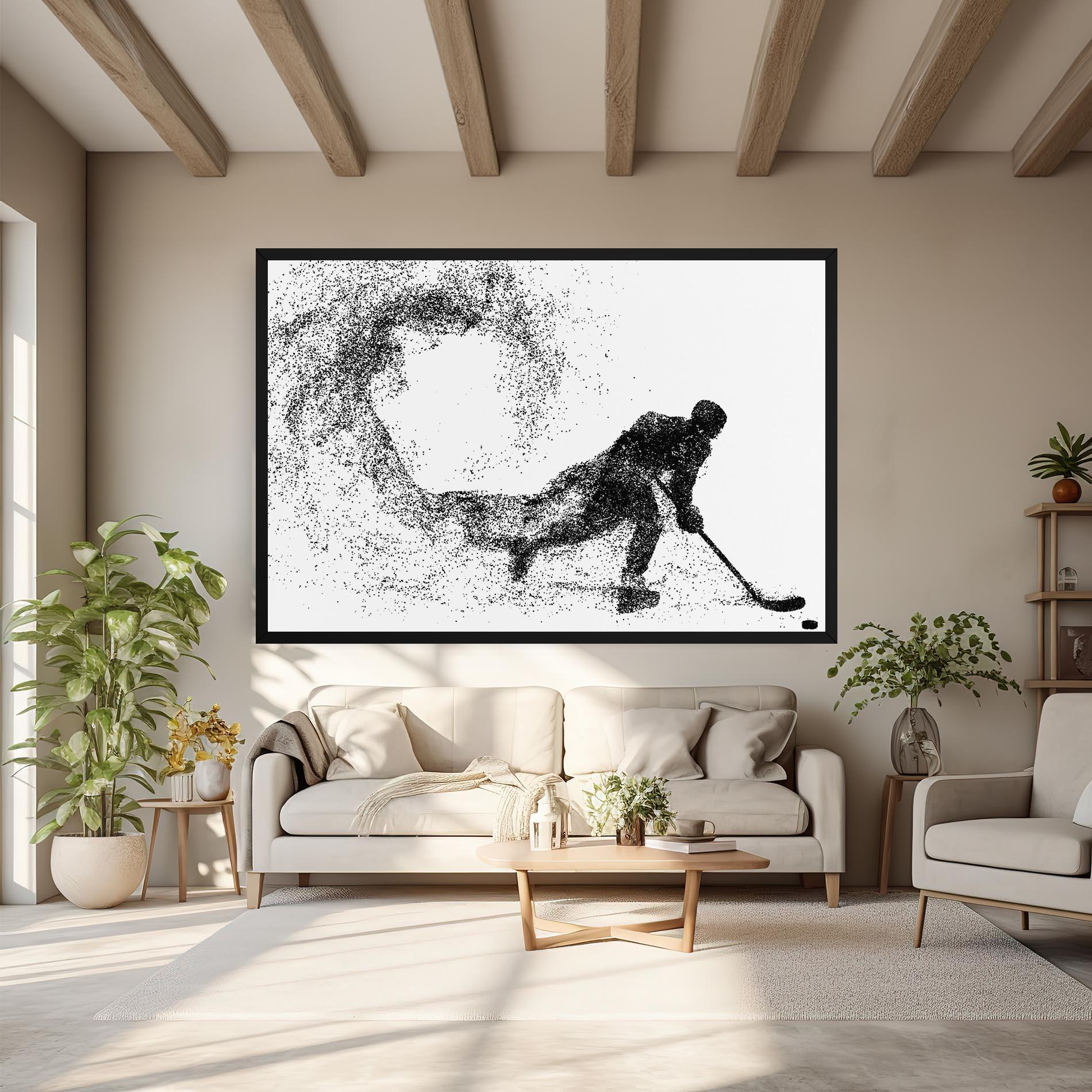 Tablou Canvas Playing Hockey mockup 6