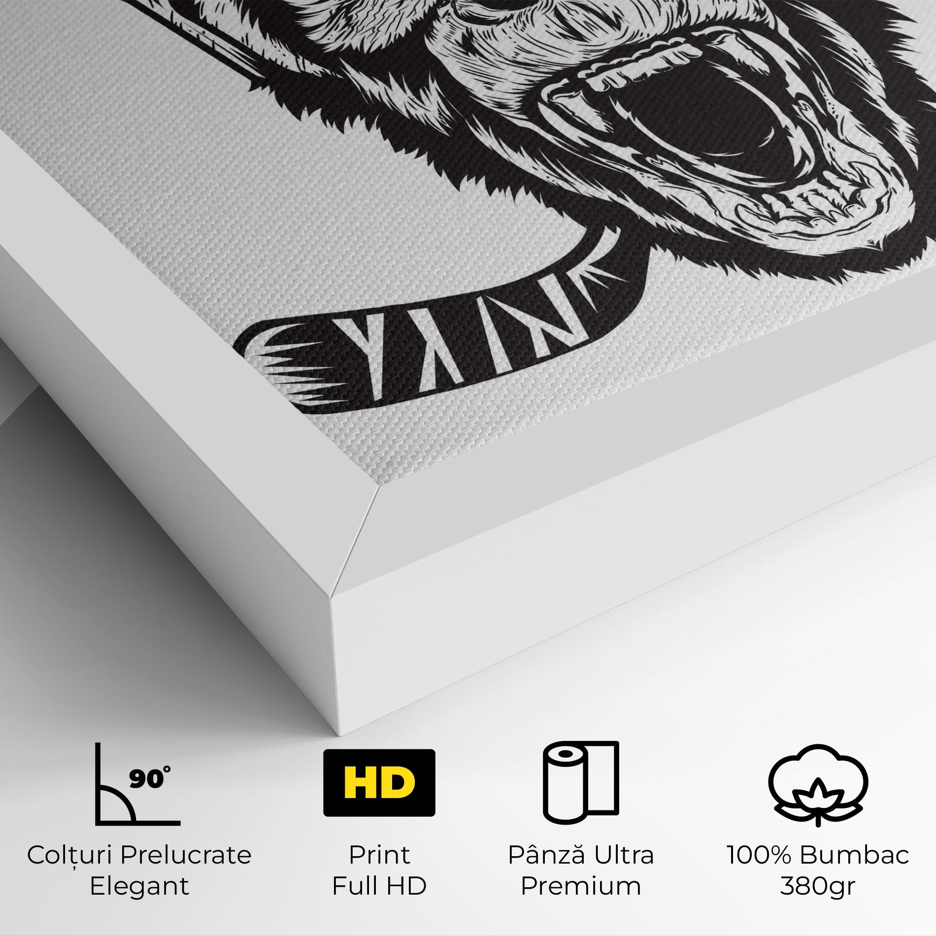 Tablou Canvas Monkey Hockey mockup 4