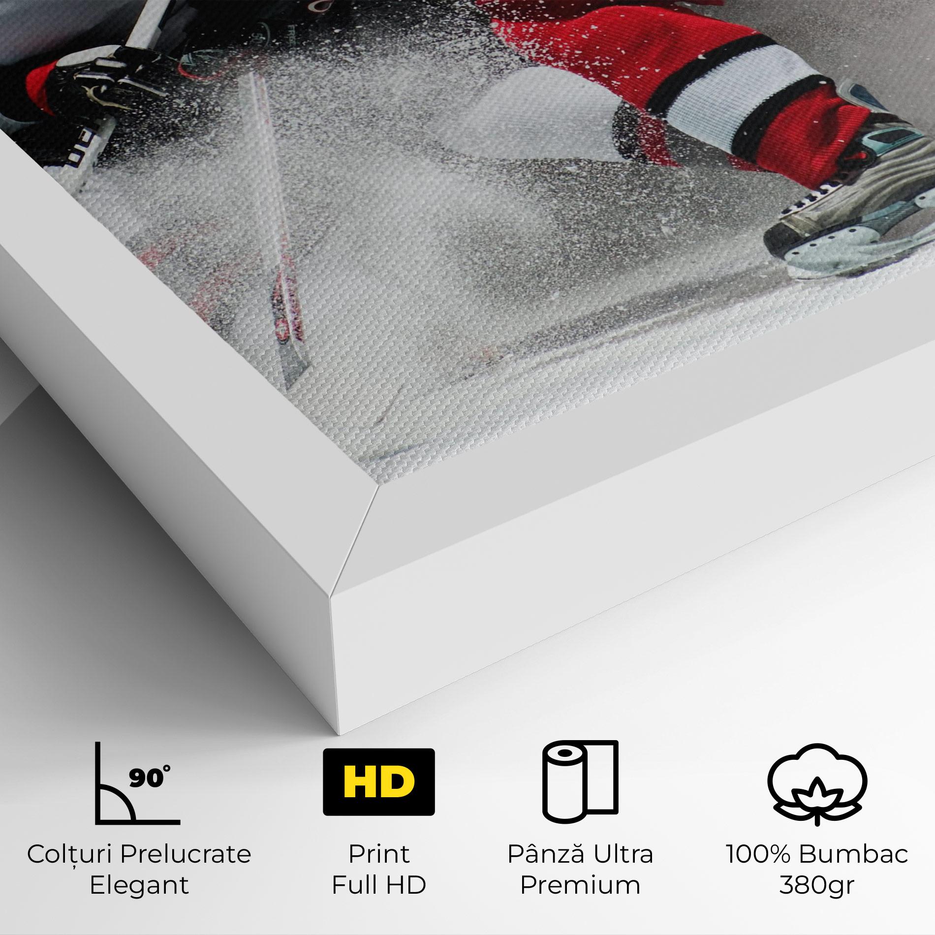 Tablou Canvas Red Hokey Player mockup 4