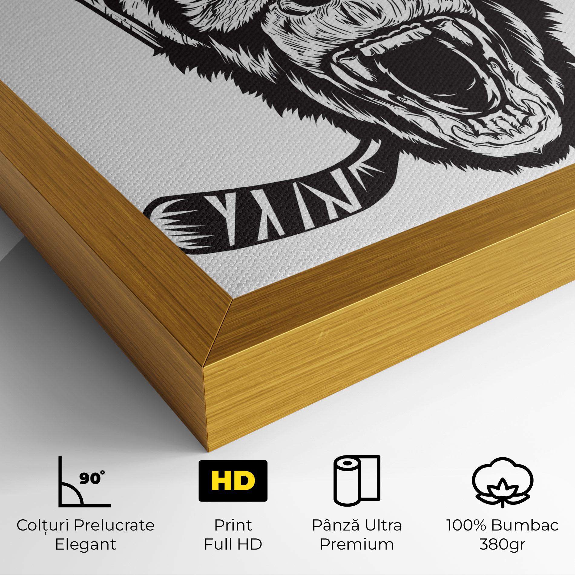 Tablou Canvas Monkey Hockey mockup 4