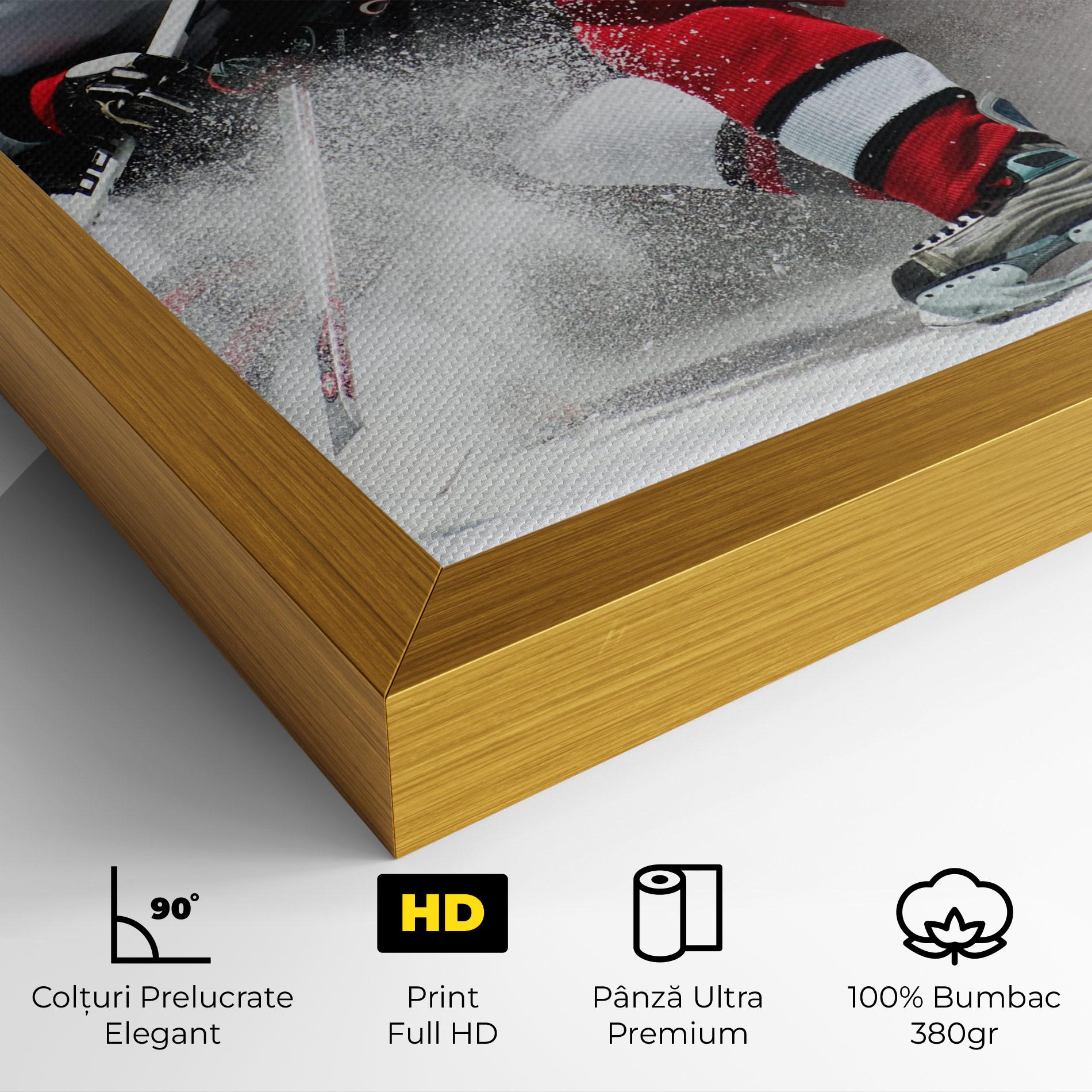 Tablou Canvas Red Hokey Player mockup 4