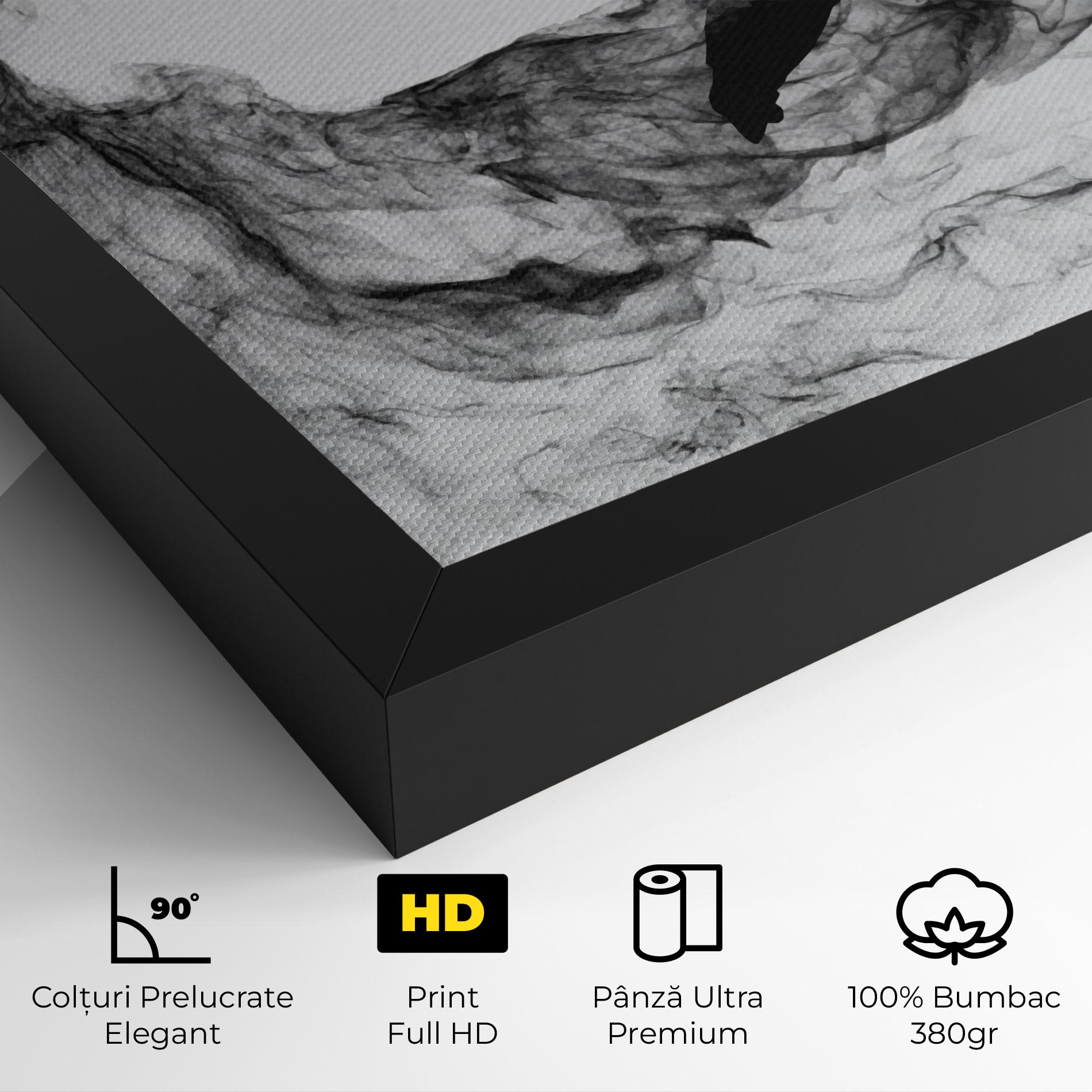 Tablou Canvas Black Smoke Hockey mockup 4