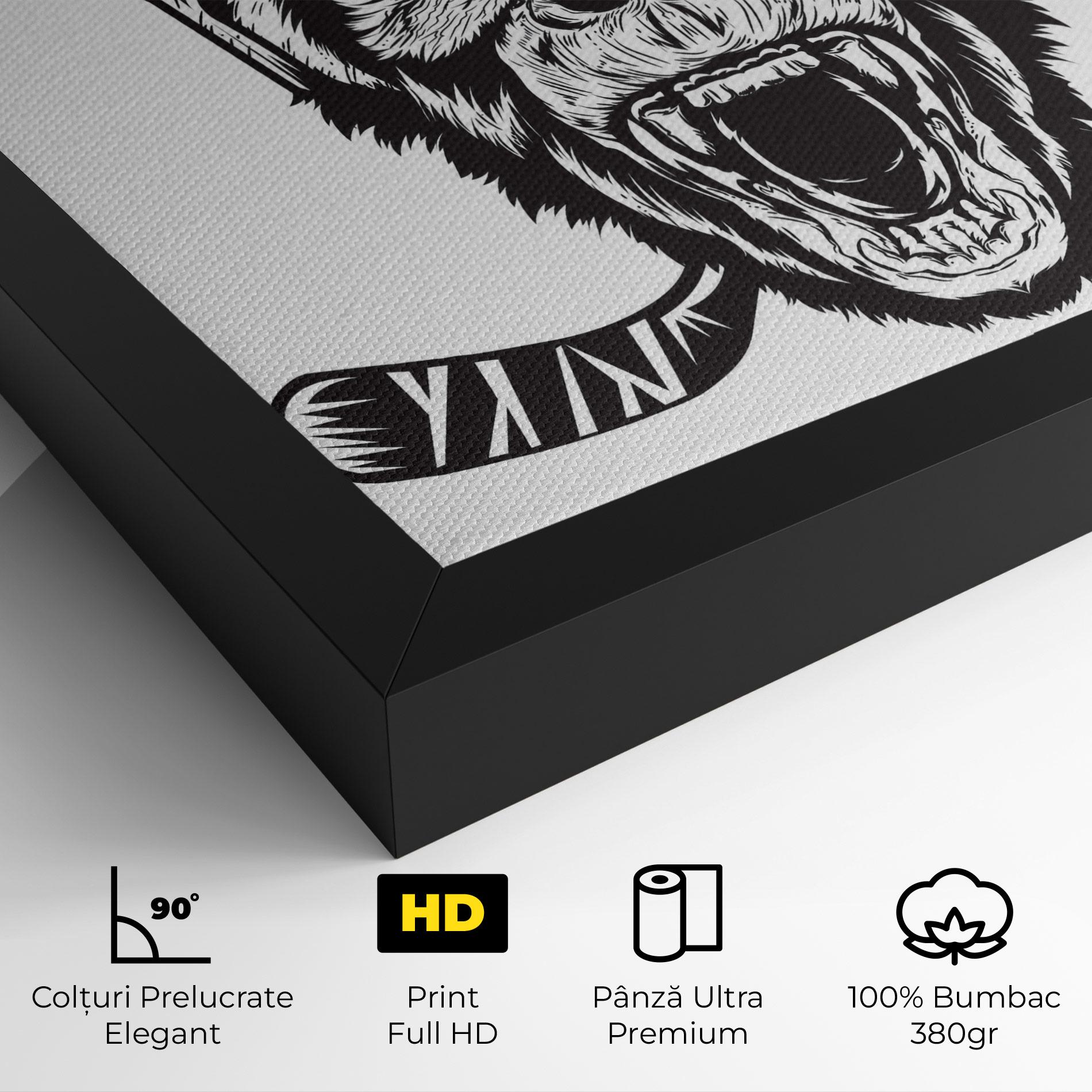 Tablou Canvas Monkey Hockey mockup 4