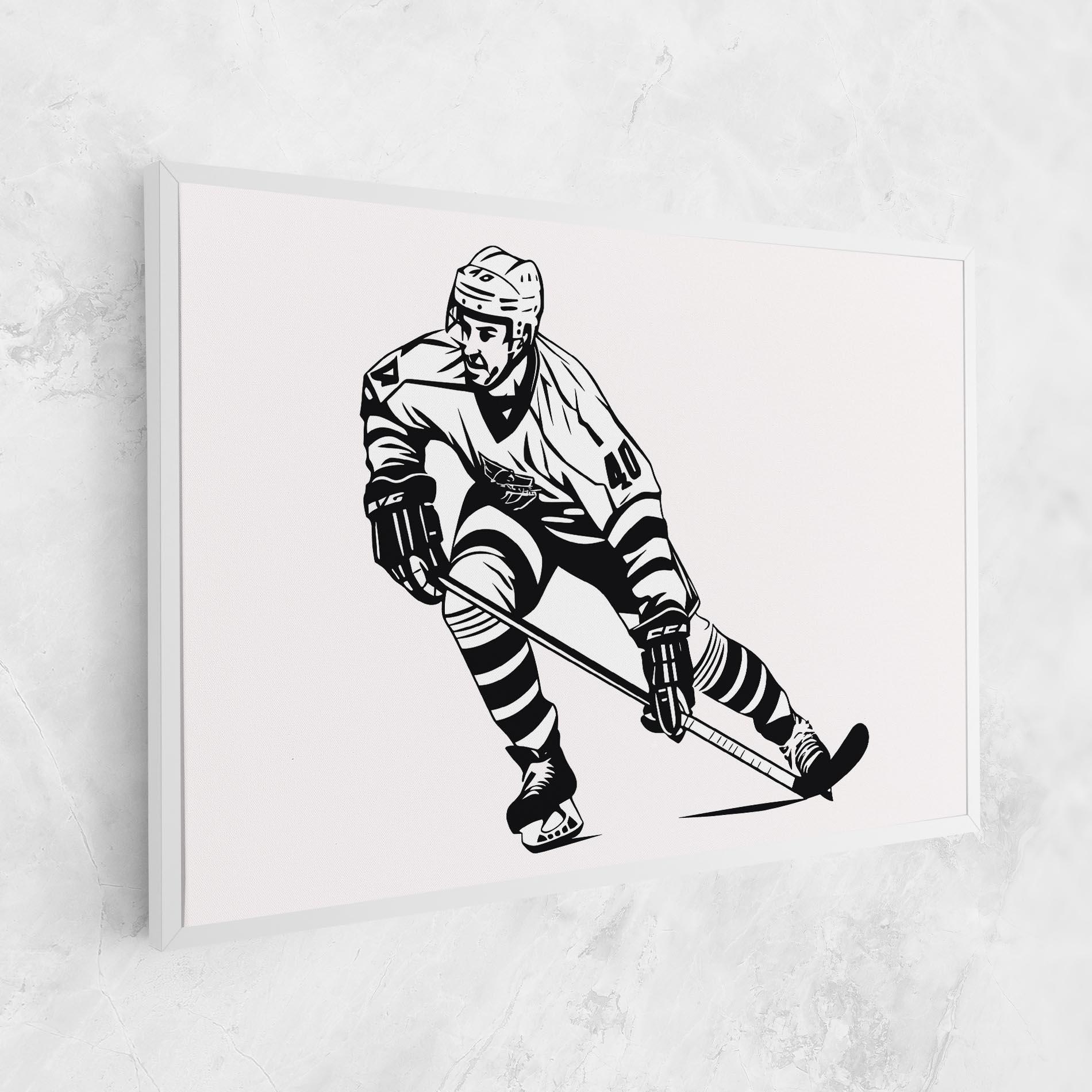 Tablou Canvas Hockey Player mockup 1