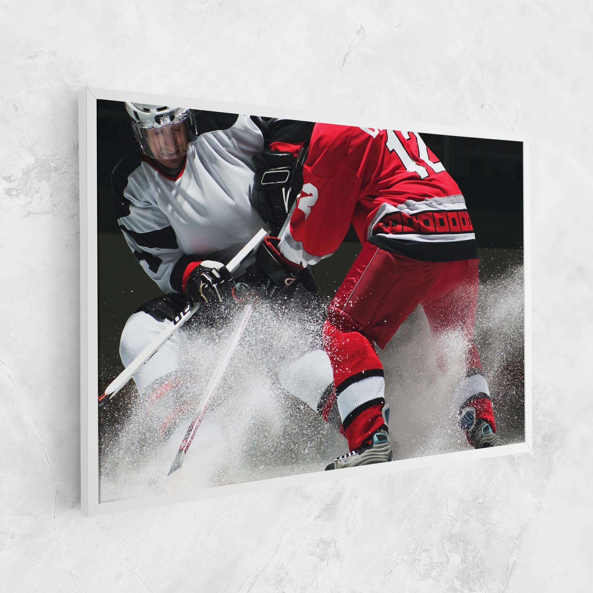 Tablou Canvas Red Hokey Player mockup 1