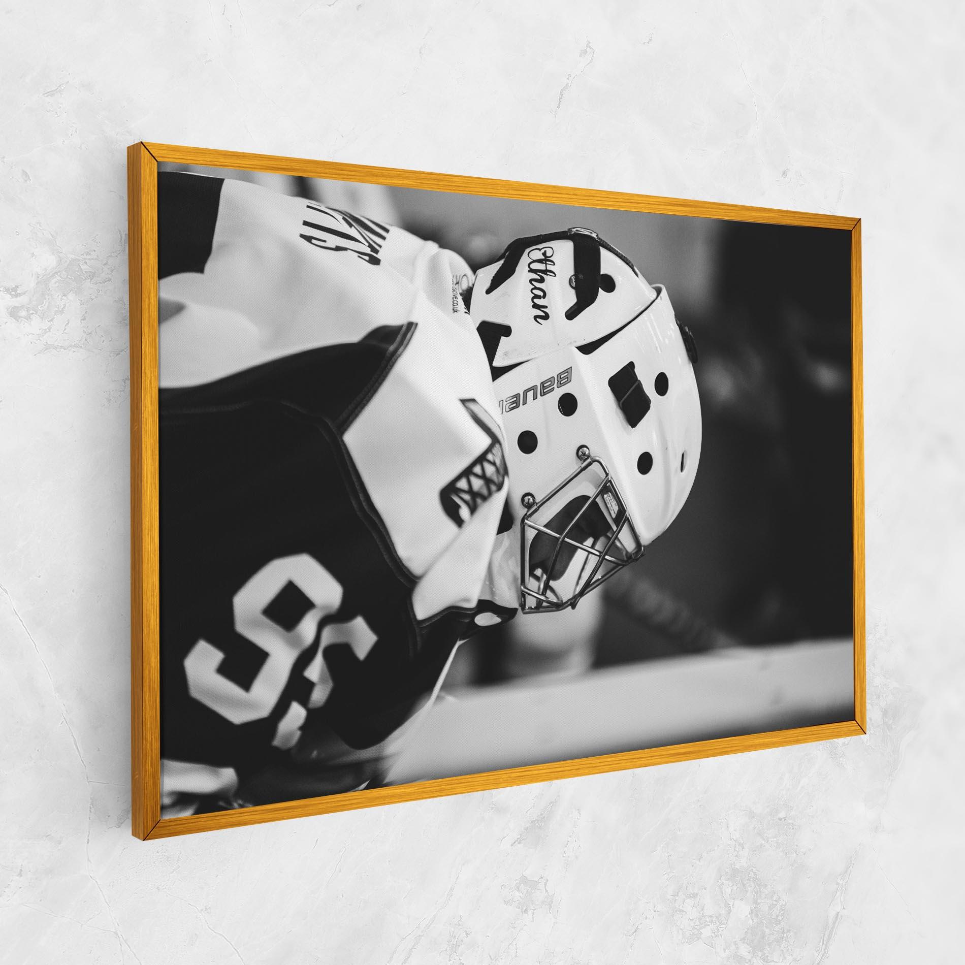 Tablou Canvas Black White Hockey mockup 1