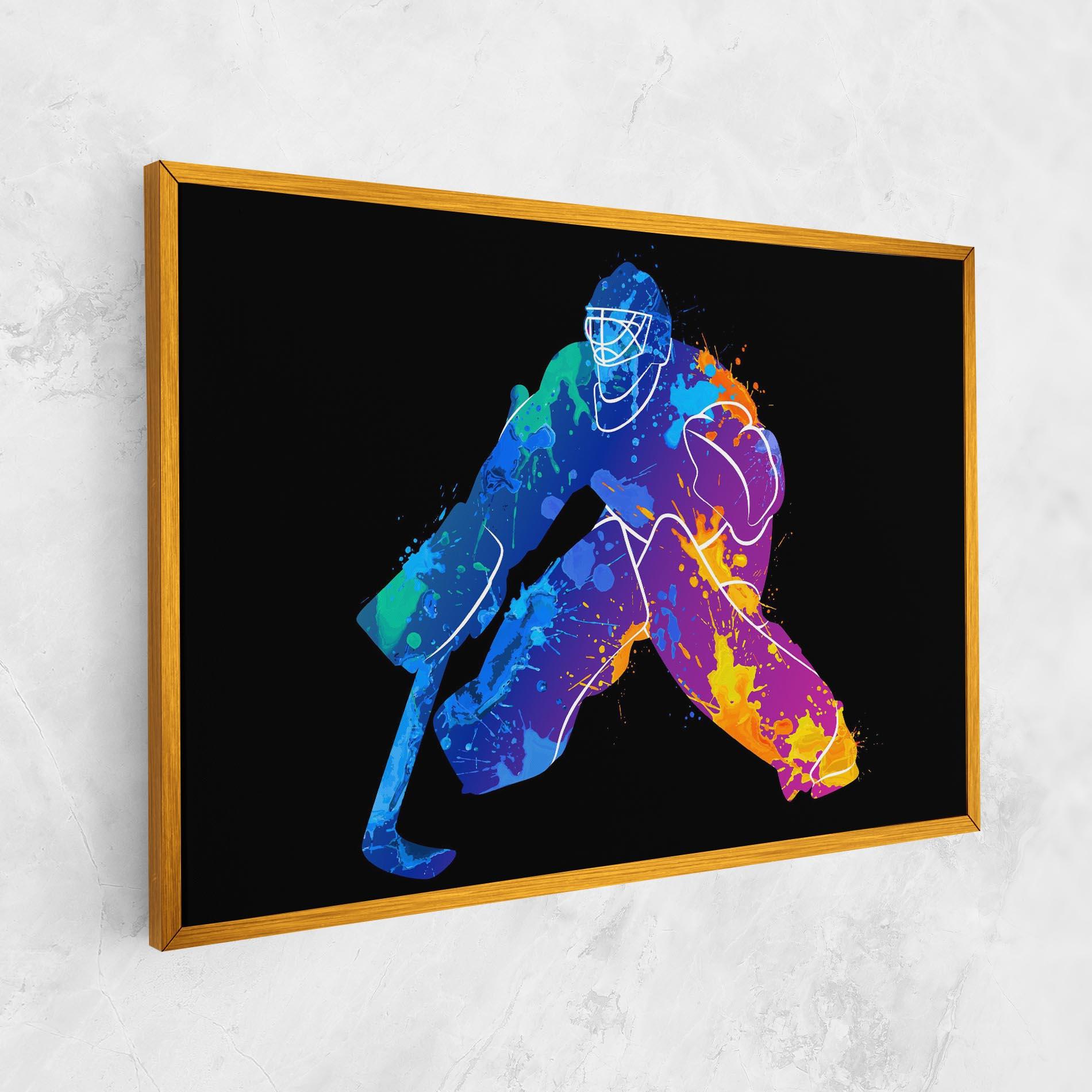 Tablou Canvas Blue Purple Hockey mockup 1