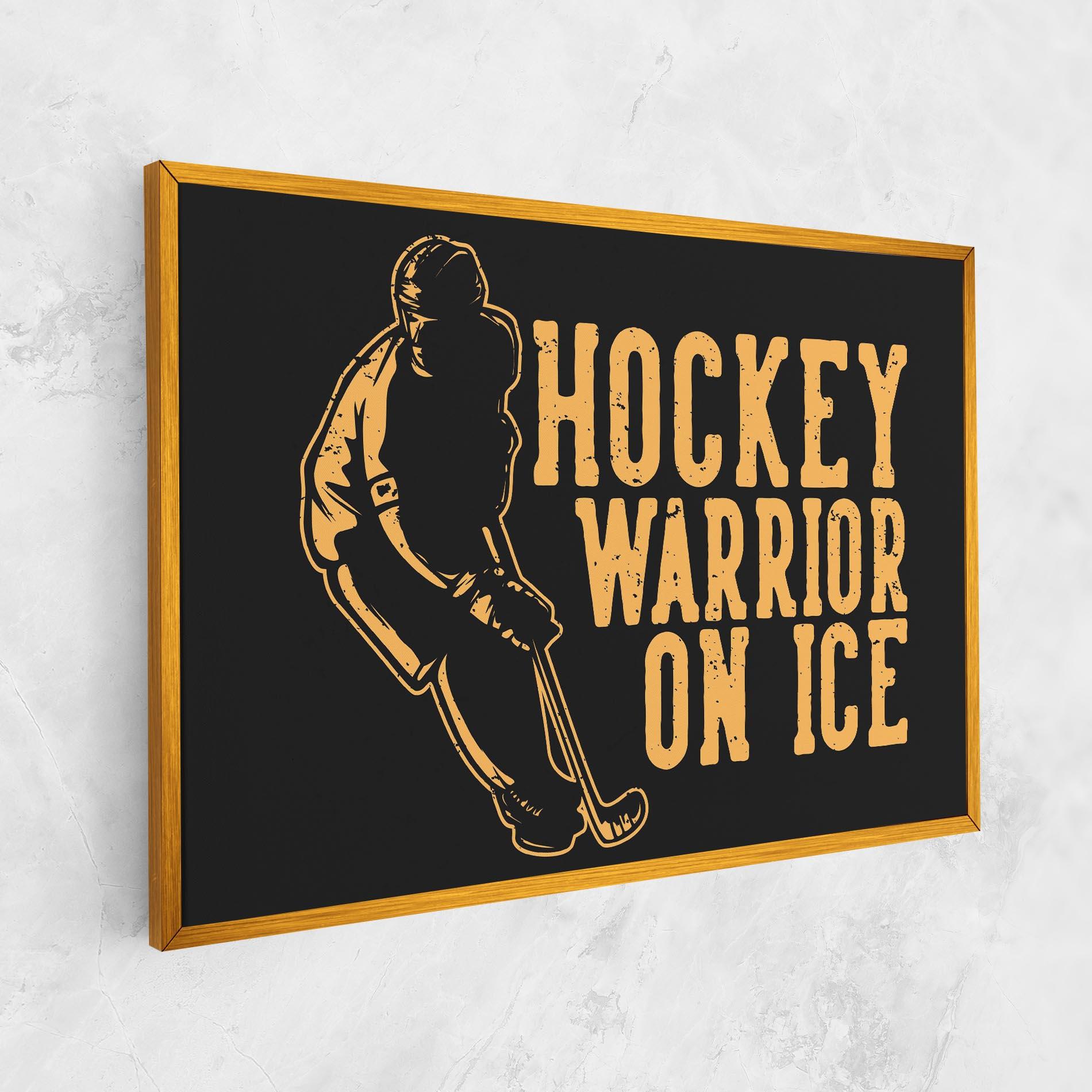 Tablou Canvas Hockey Worrior mockup 1