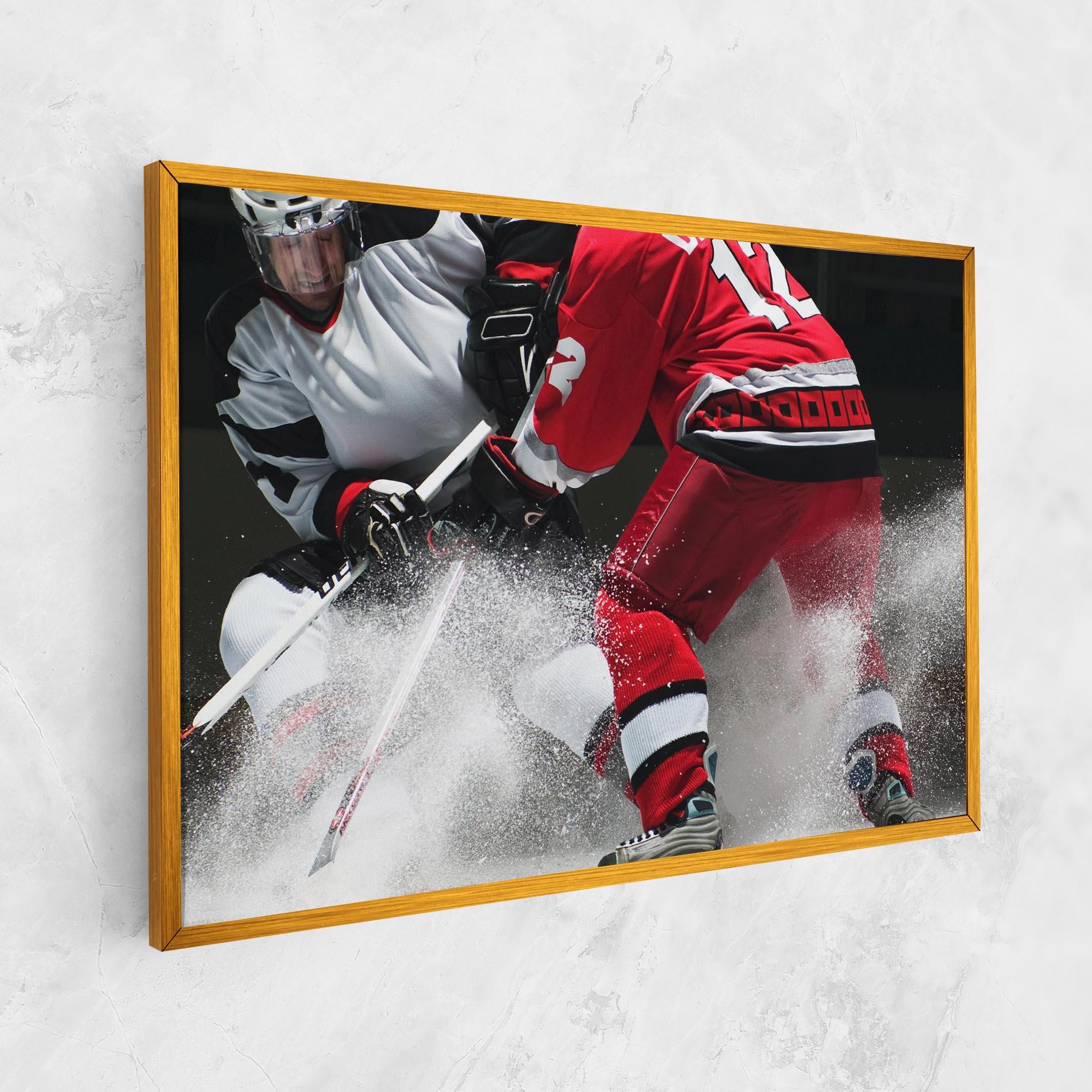 Tablou Canvas Red Hokey Player mockup 1