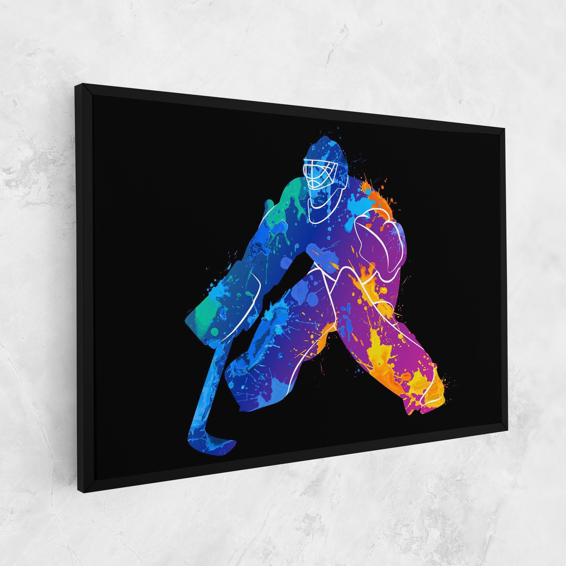 Tablou Canvas Blue Purple Hockey mockup 1