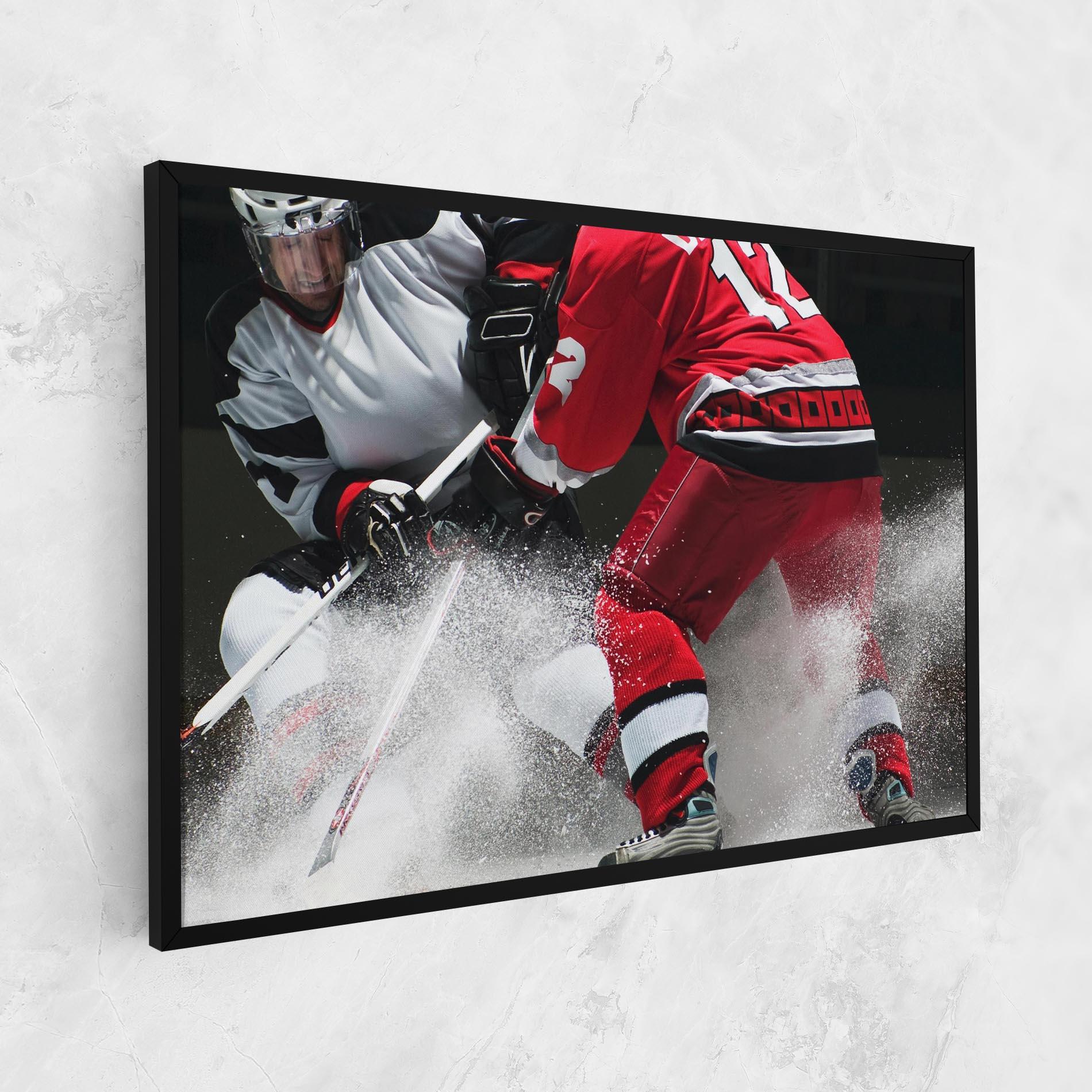 Tablou Canvas Red Hokey Player mockup 1