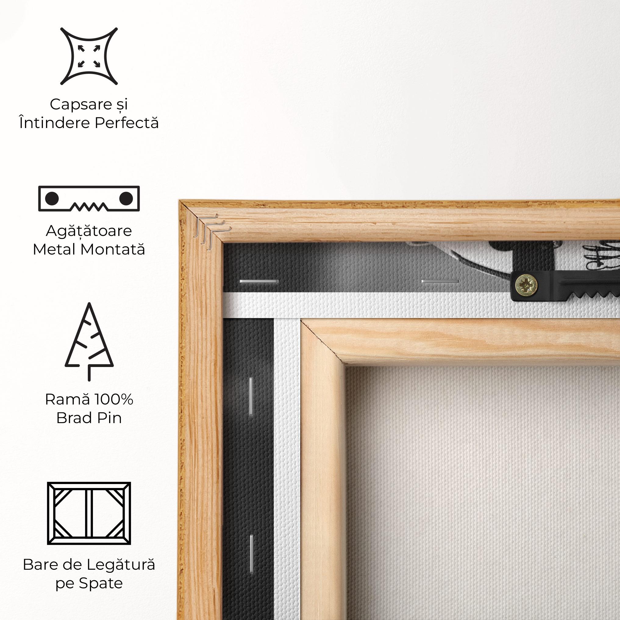 Tablou Canvas Black White Hockey mockup 5