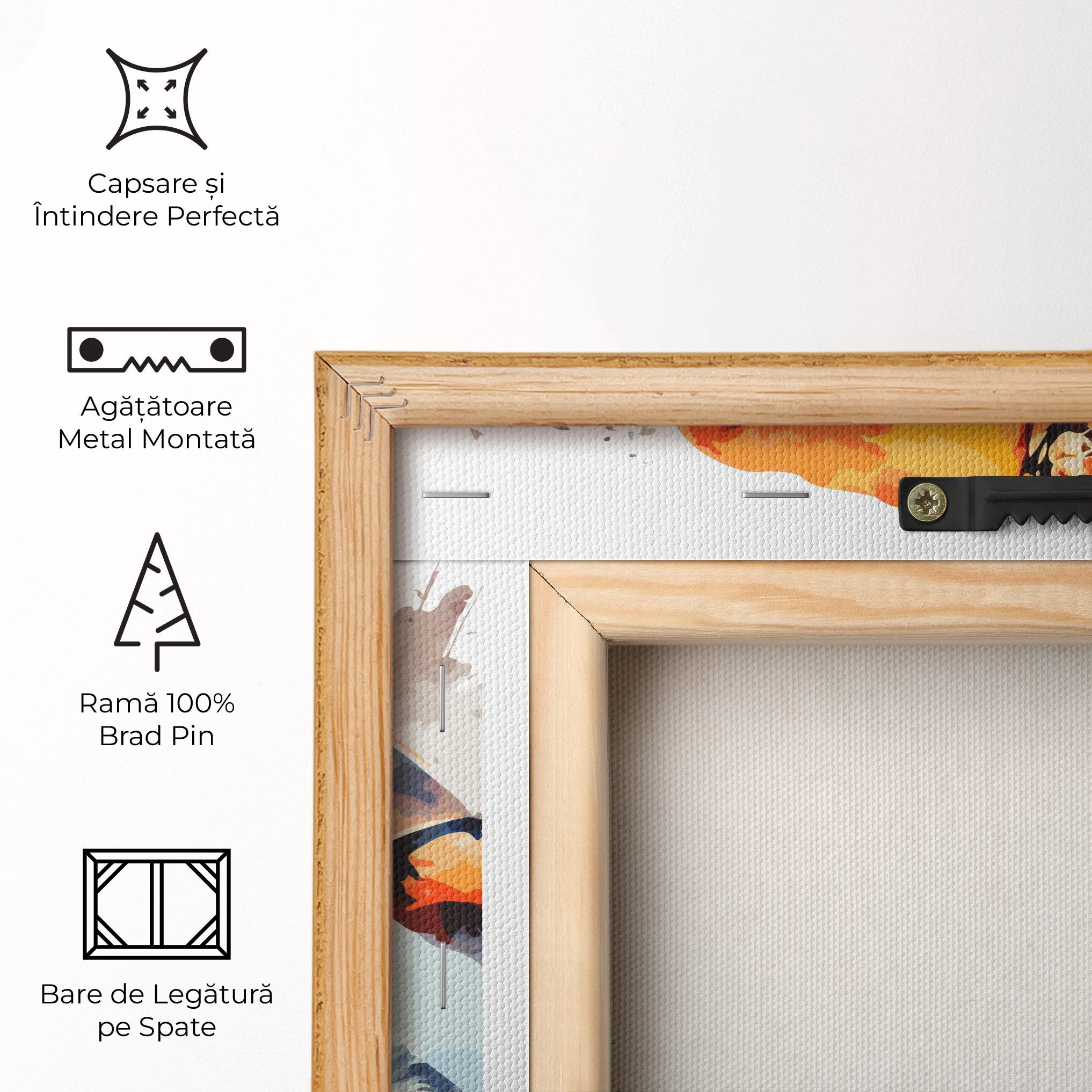 Tablou Canvas Orange Hockey mockup 5