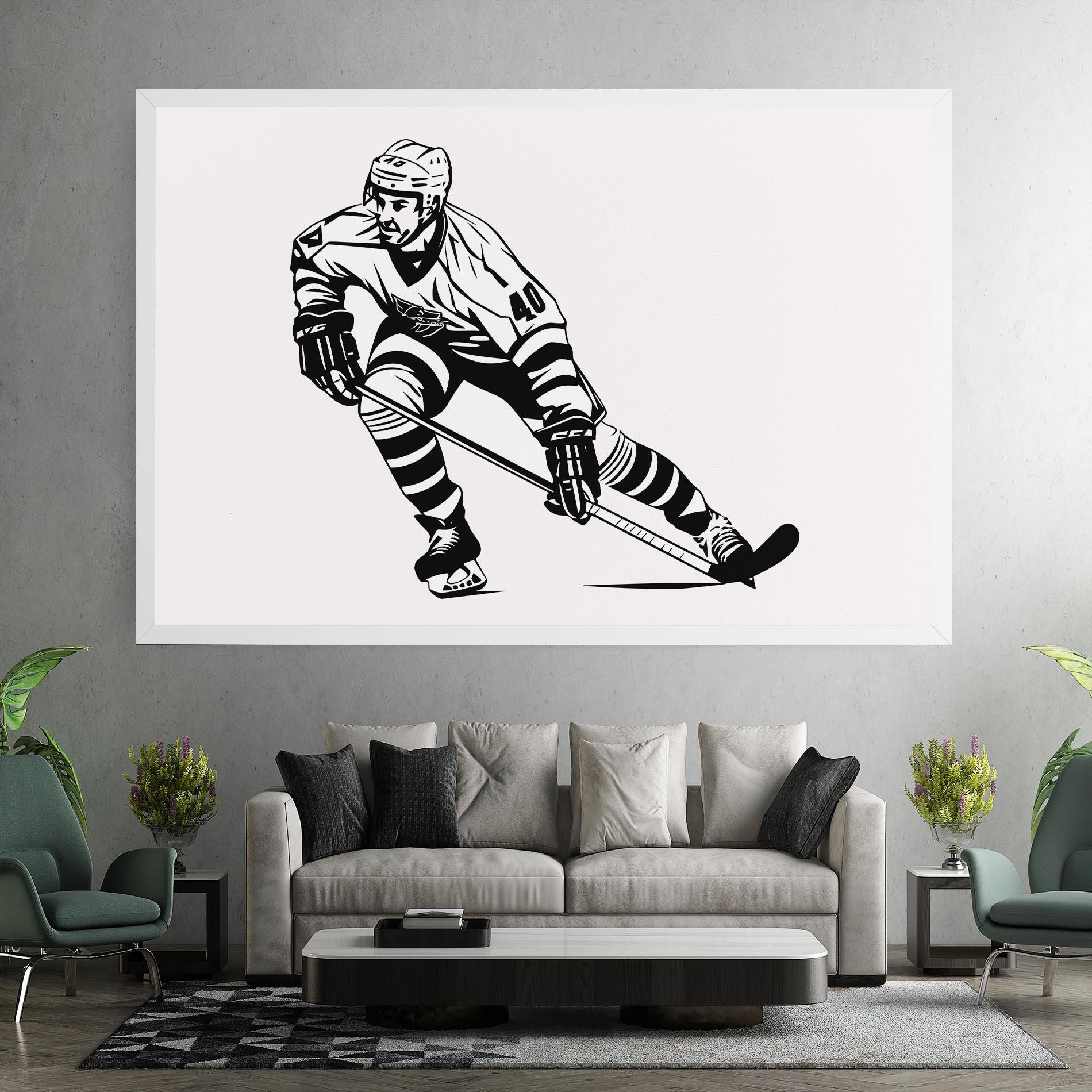 Tablou Canvas Hockey Player mockup 7