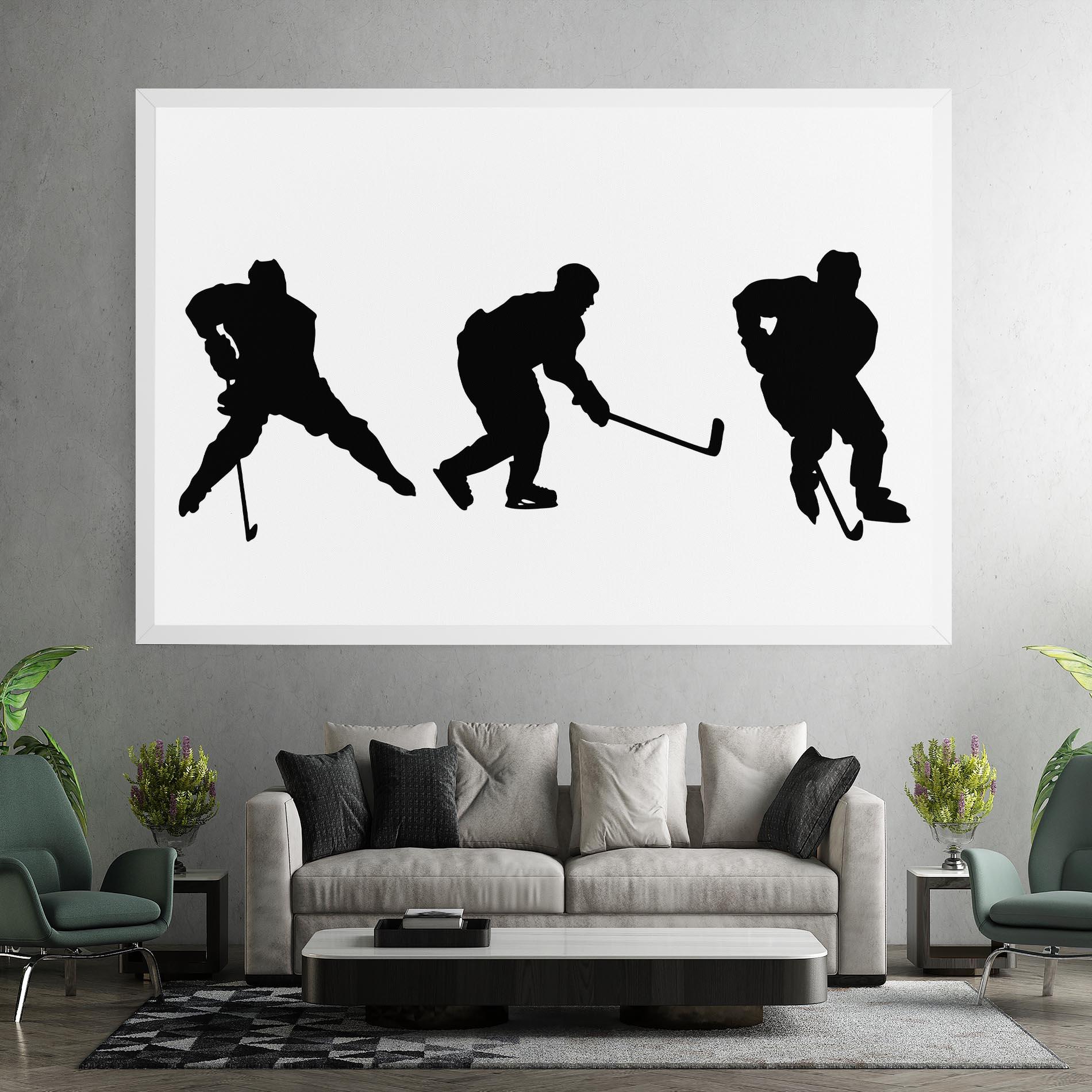 Tablou Canvas Hockey Pose mockup 7