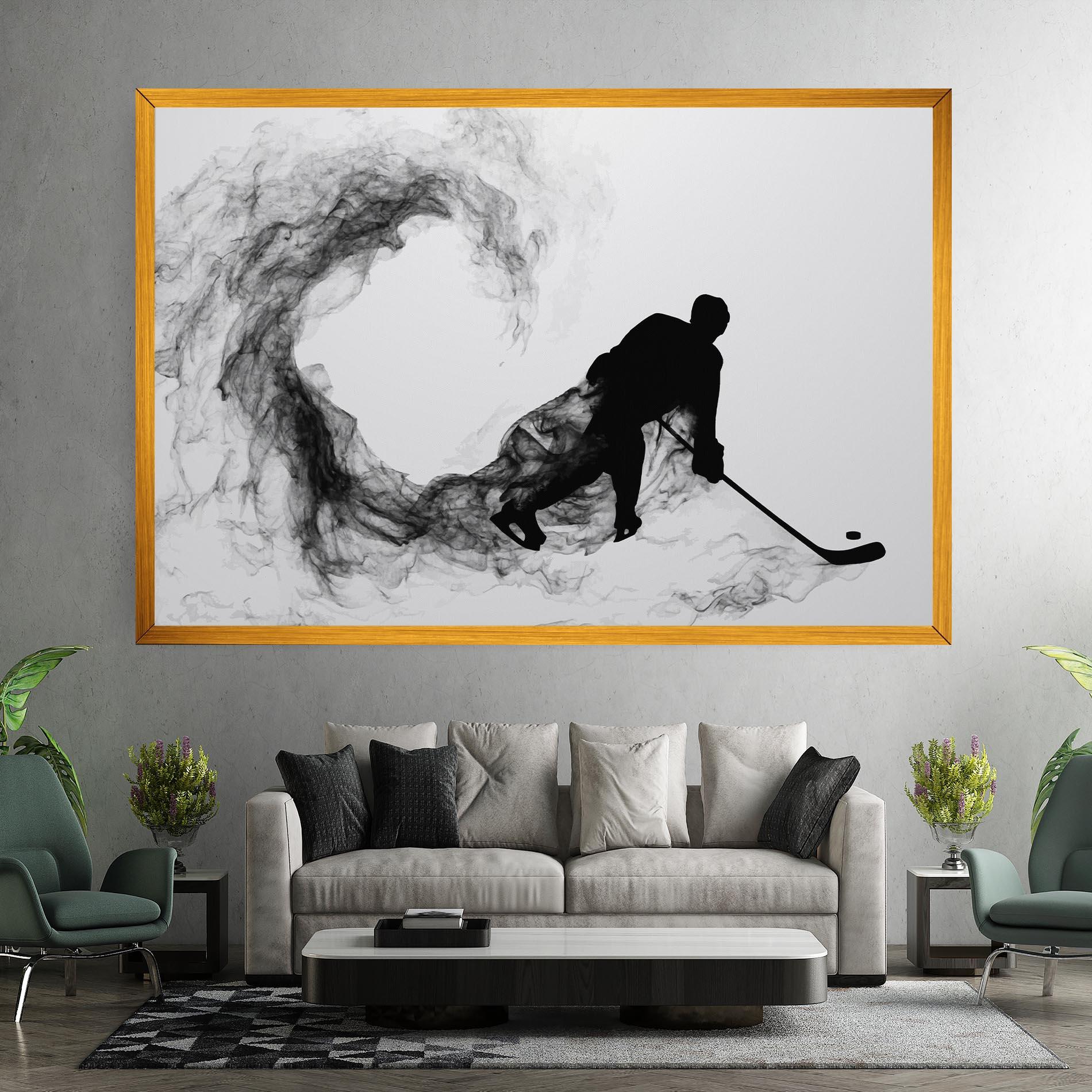 Tablou Canvas Hockey Smoke mockup 7