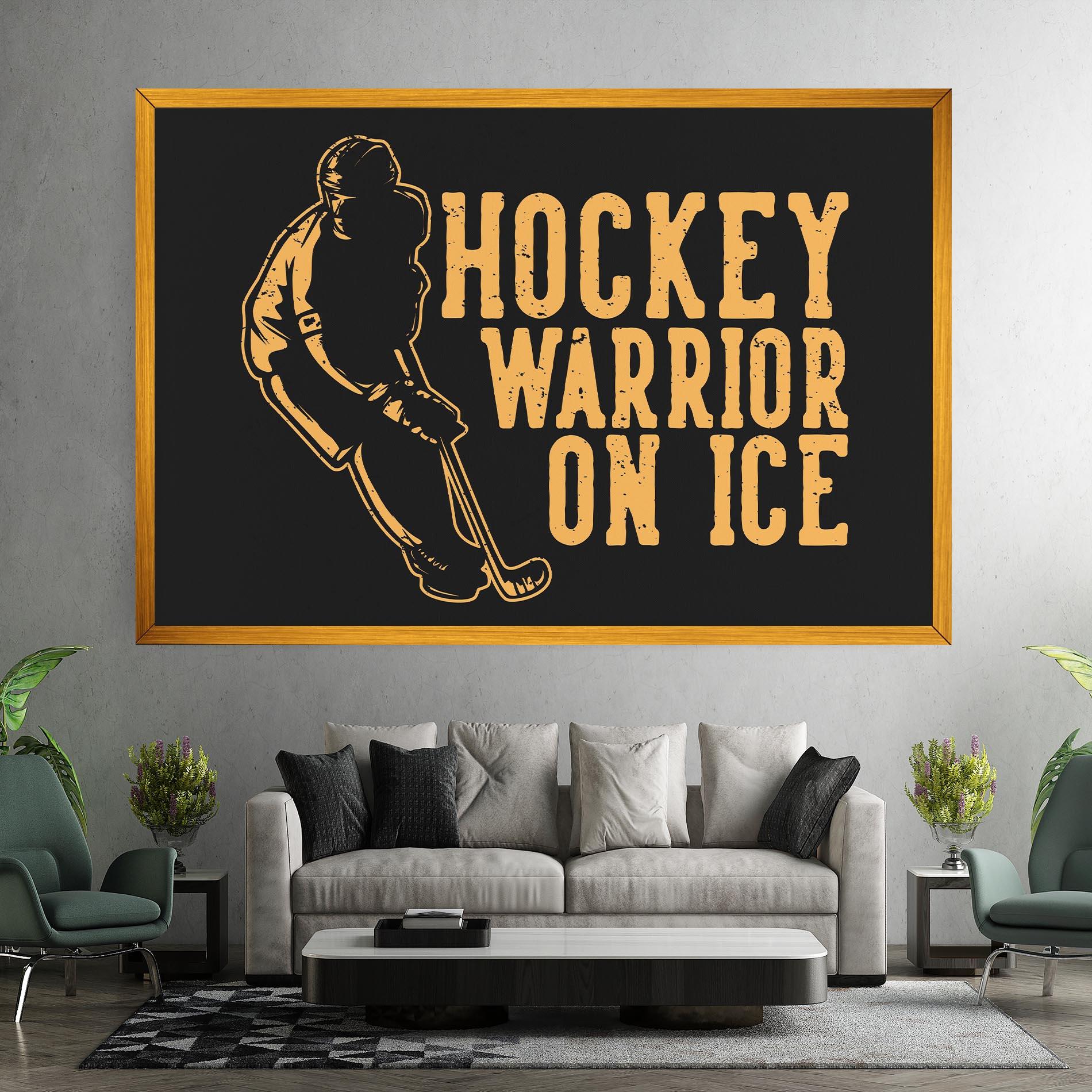 Tablou Canvas Hockey Worrior mockup 7