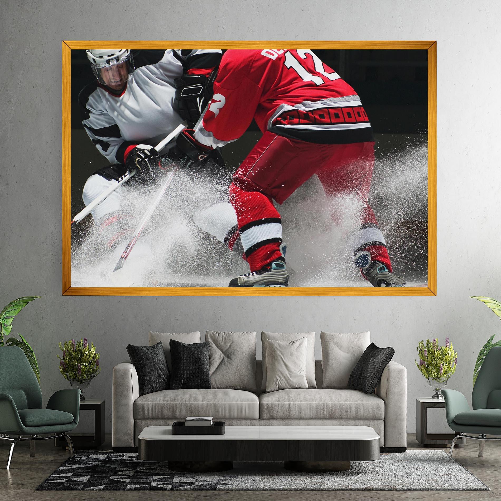 Tablou Canvas Red Hokey Player mockup 7