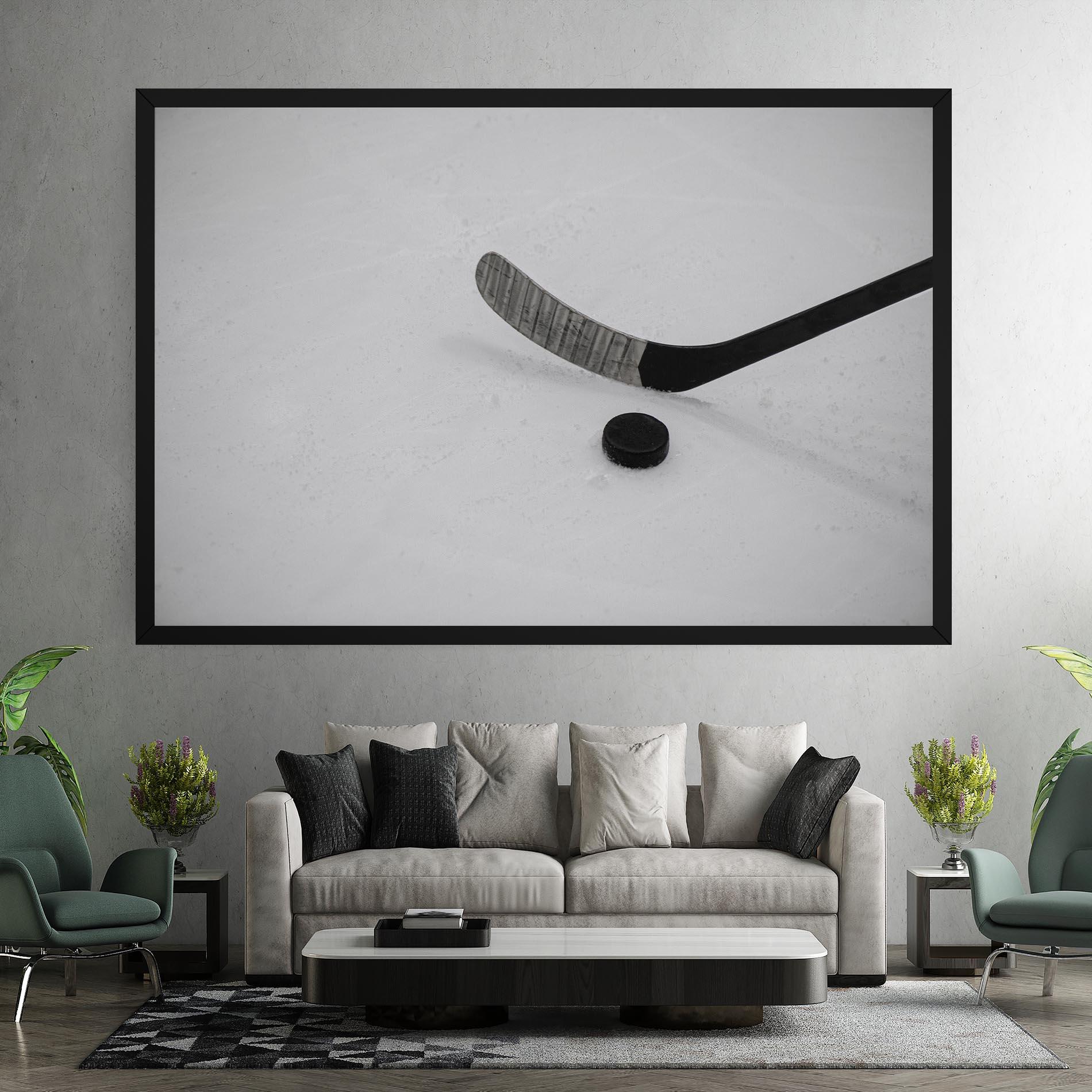 Tablou Canvas Hockey Puck mockup 7