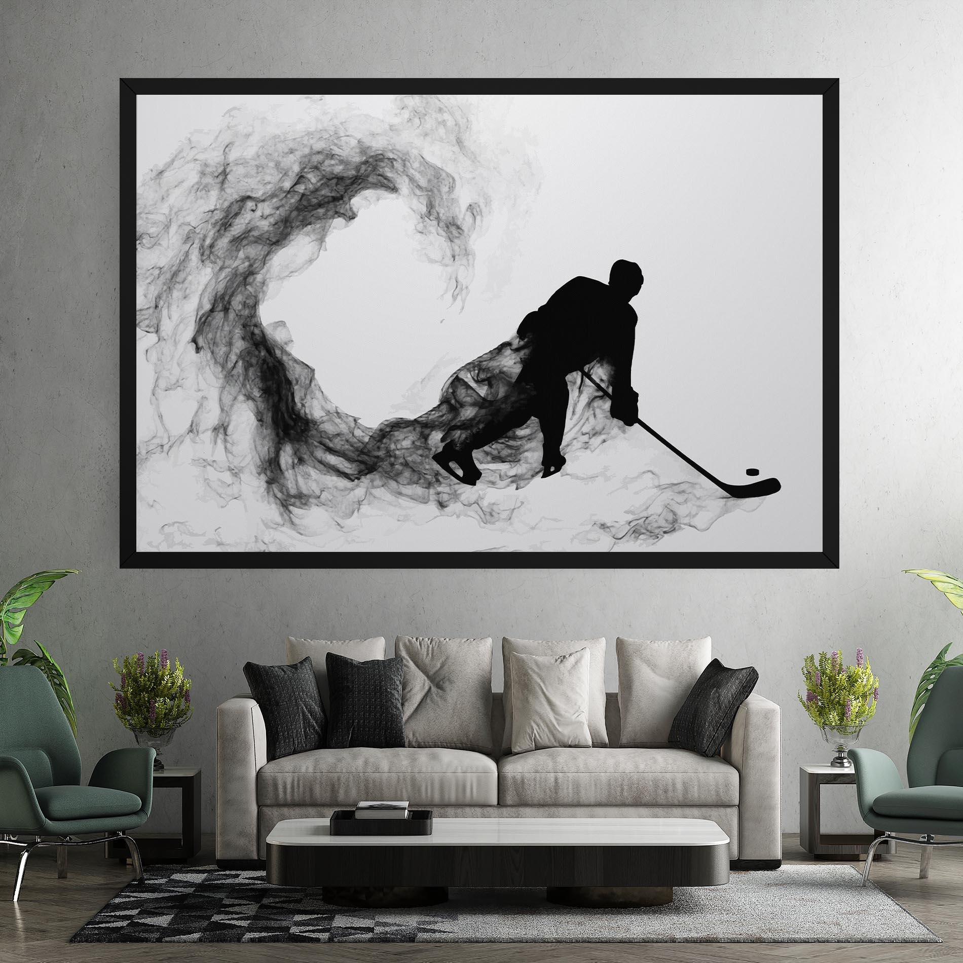 Tablou Canvas Hockey Smoke mockup 7