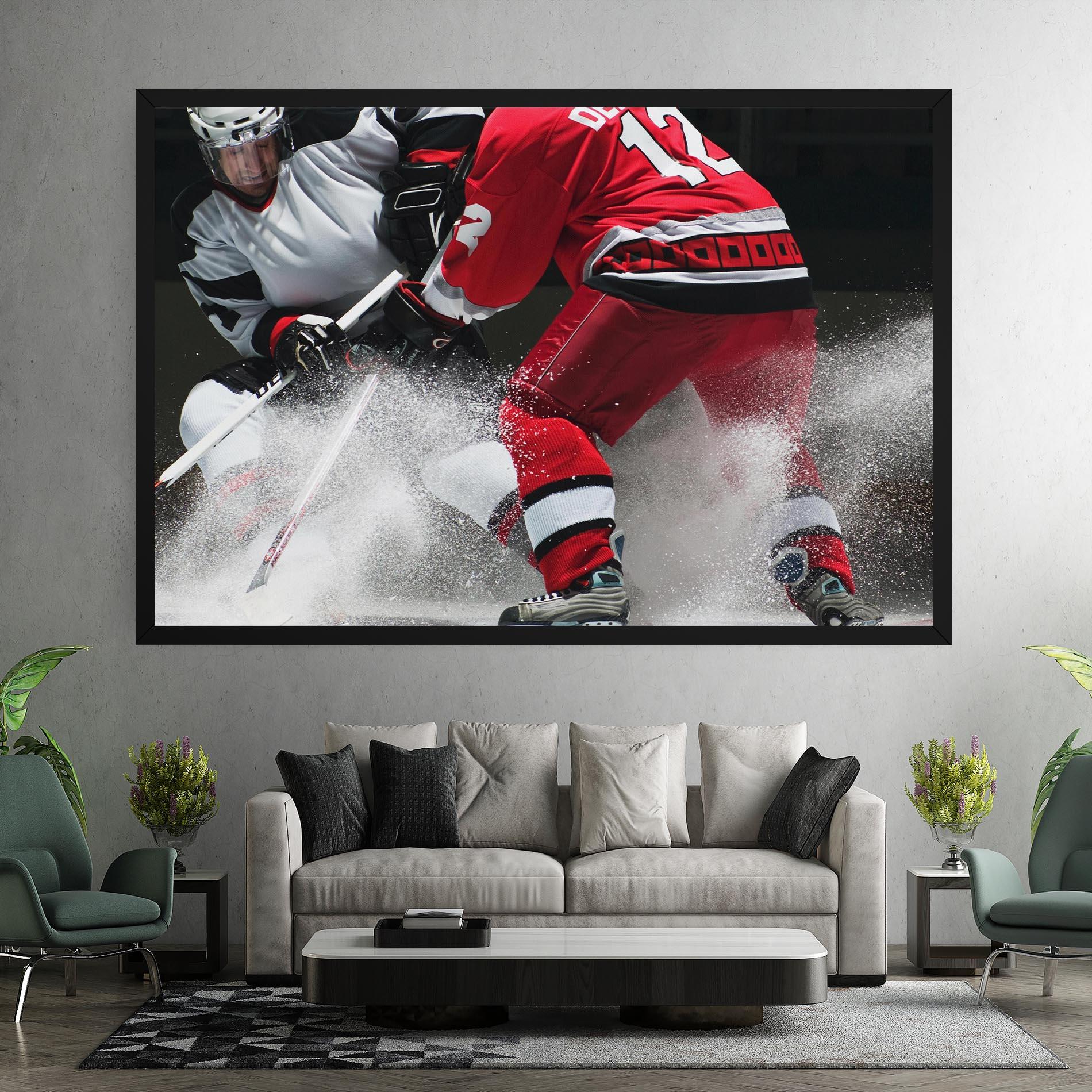 Tablou Canvas Red Hokey Player mockup 7