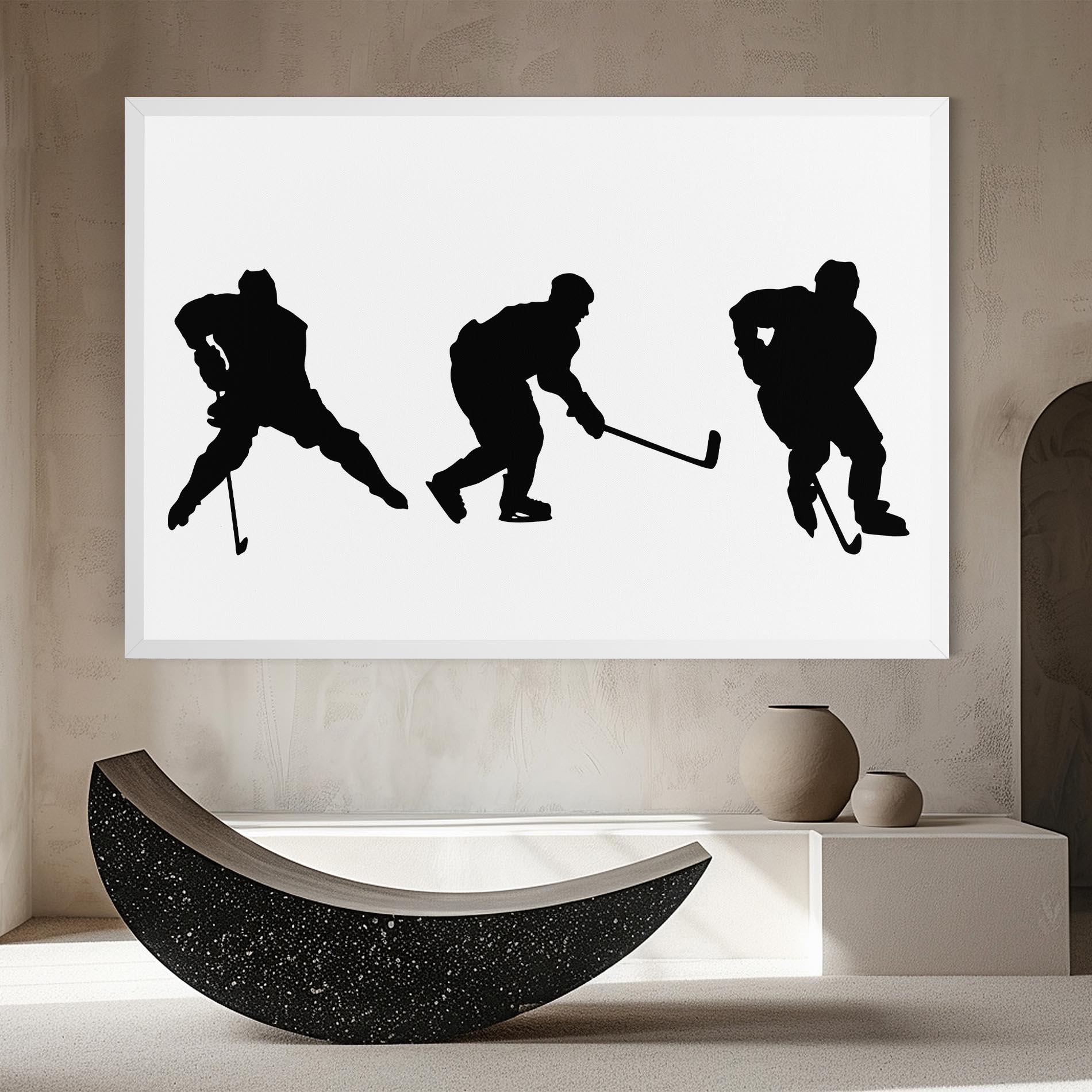 Tablou Canvas Hockey Pose mockup 8