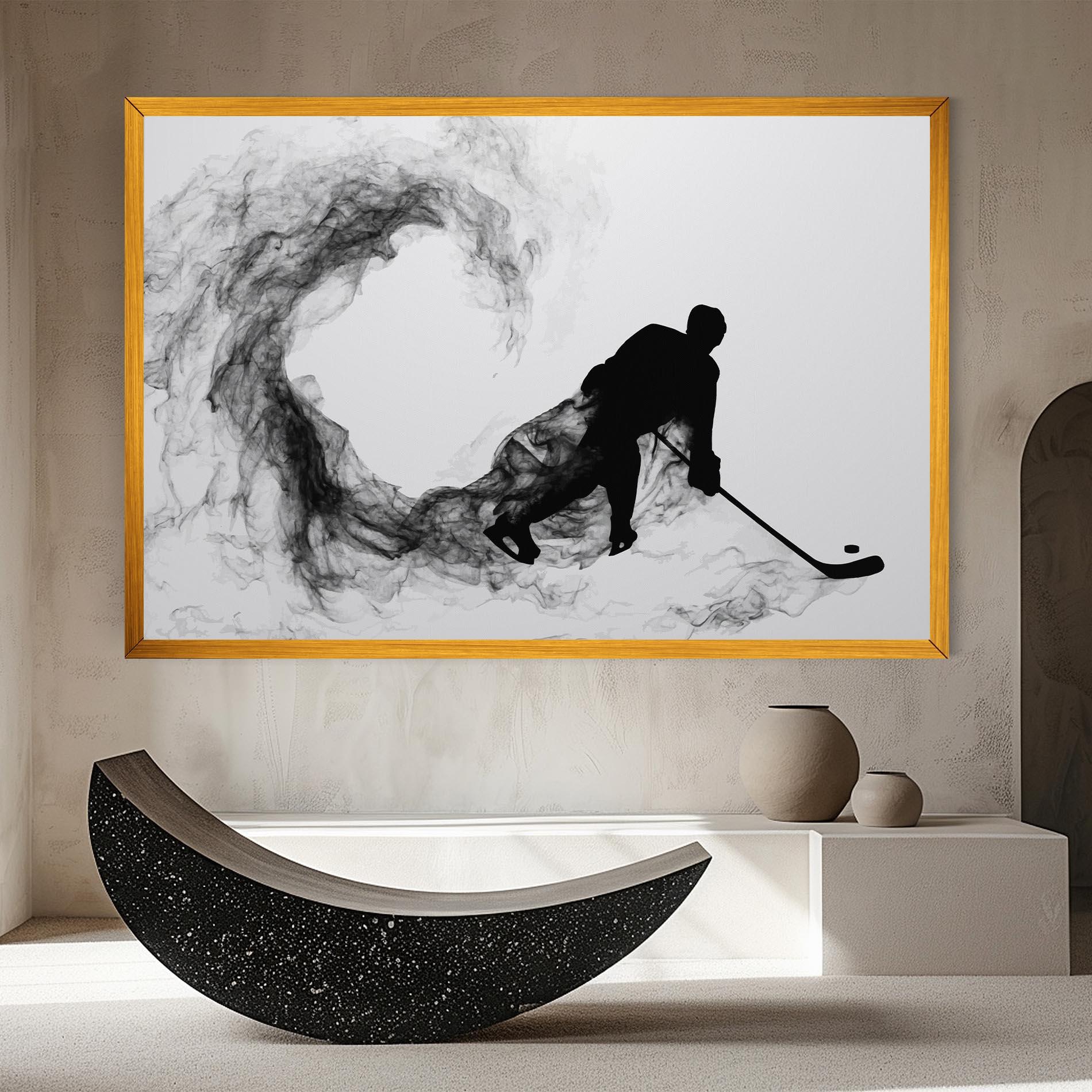 Tablou Canvas Hockey Smoke mockup 8