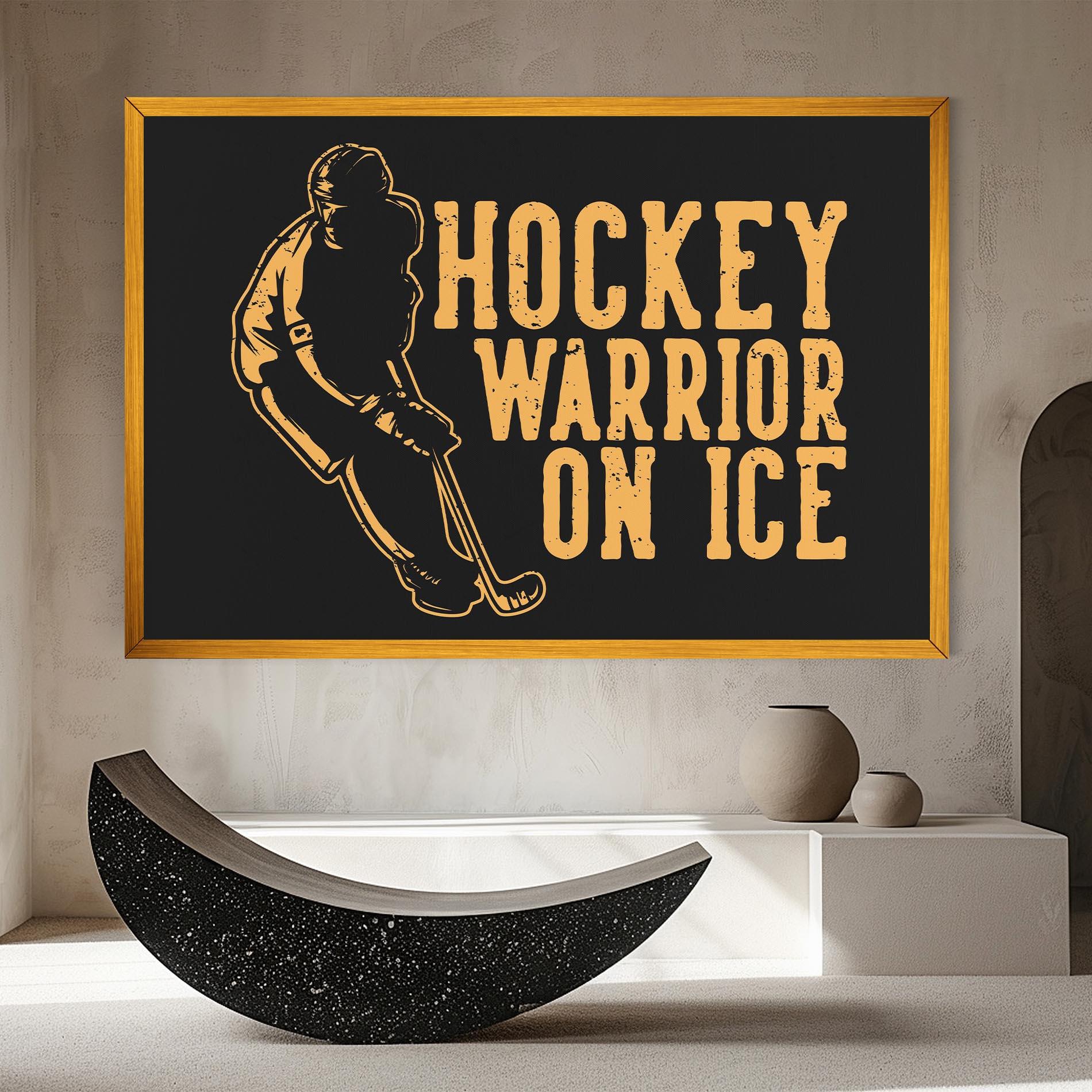 Tablou Canvas Hockey Worrior mockup 8