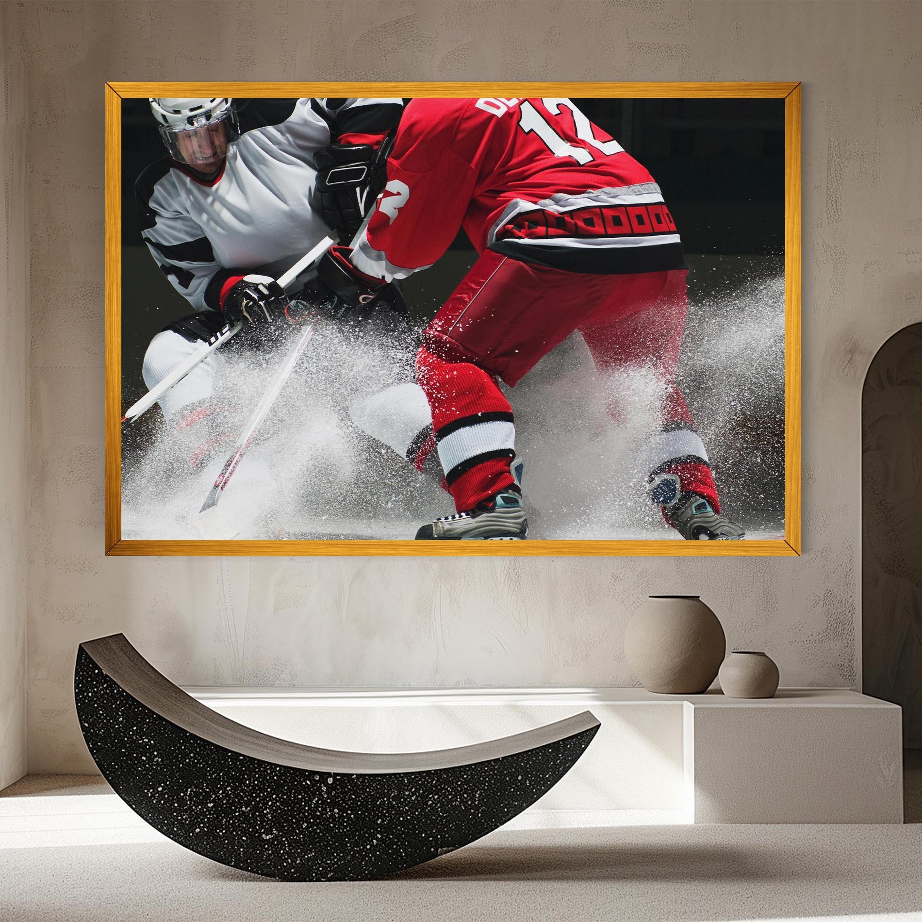 Tablou Canvas Red Hokey Player mockup 8