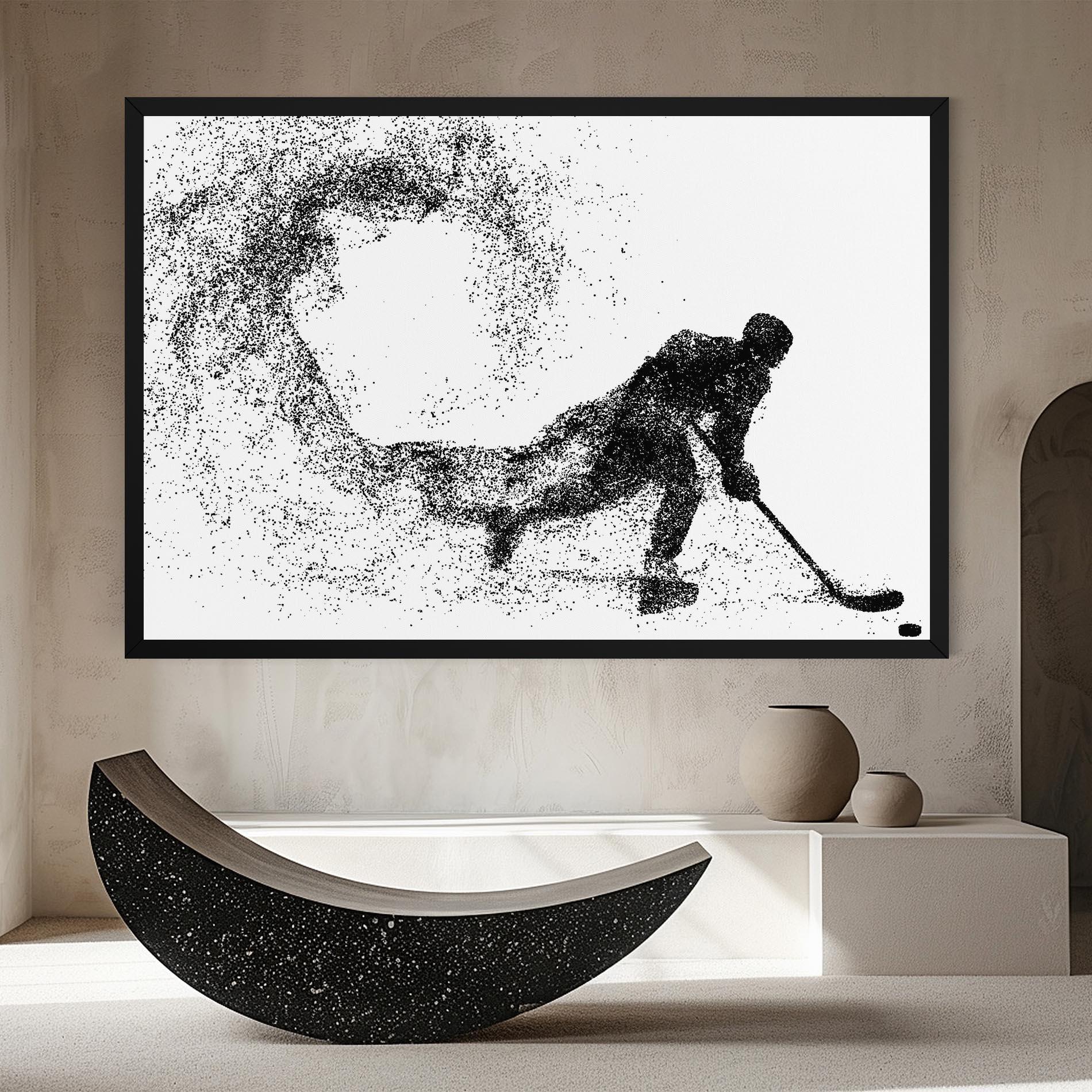 Tablou Canvas Playing Hockey mockup 8