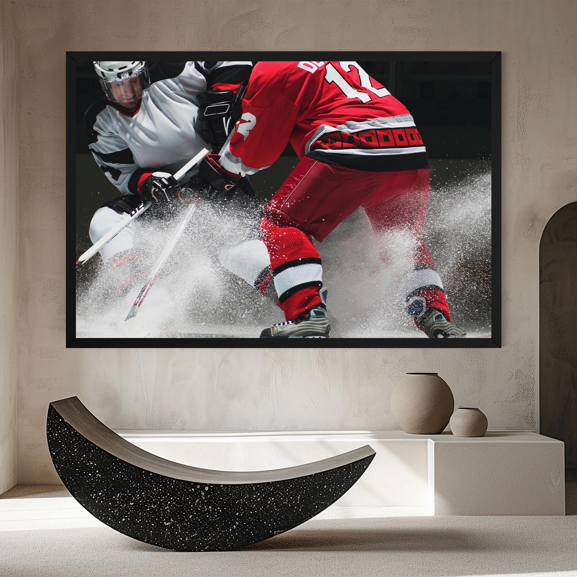 Tablou Canvas Red Hokey Player mockup 8