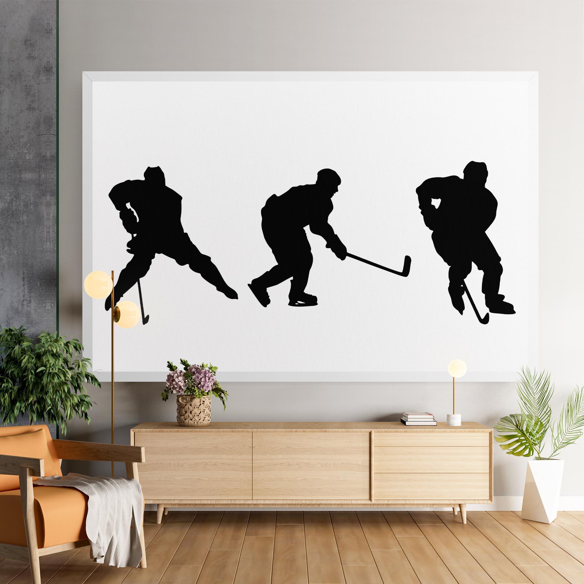 Tablou Canvas Hockey Pose mockup 9