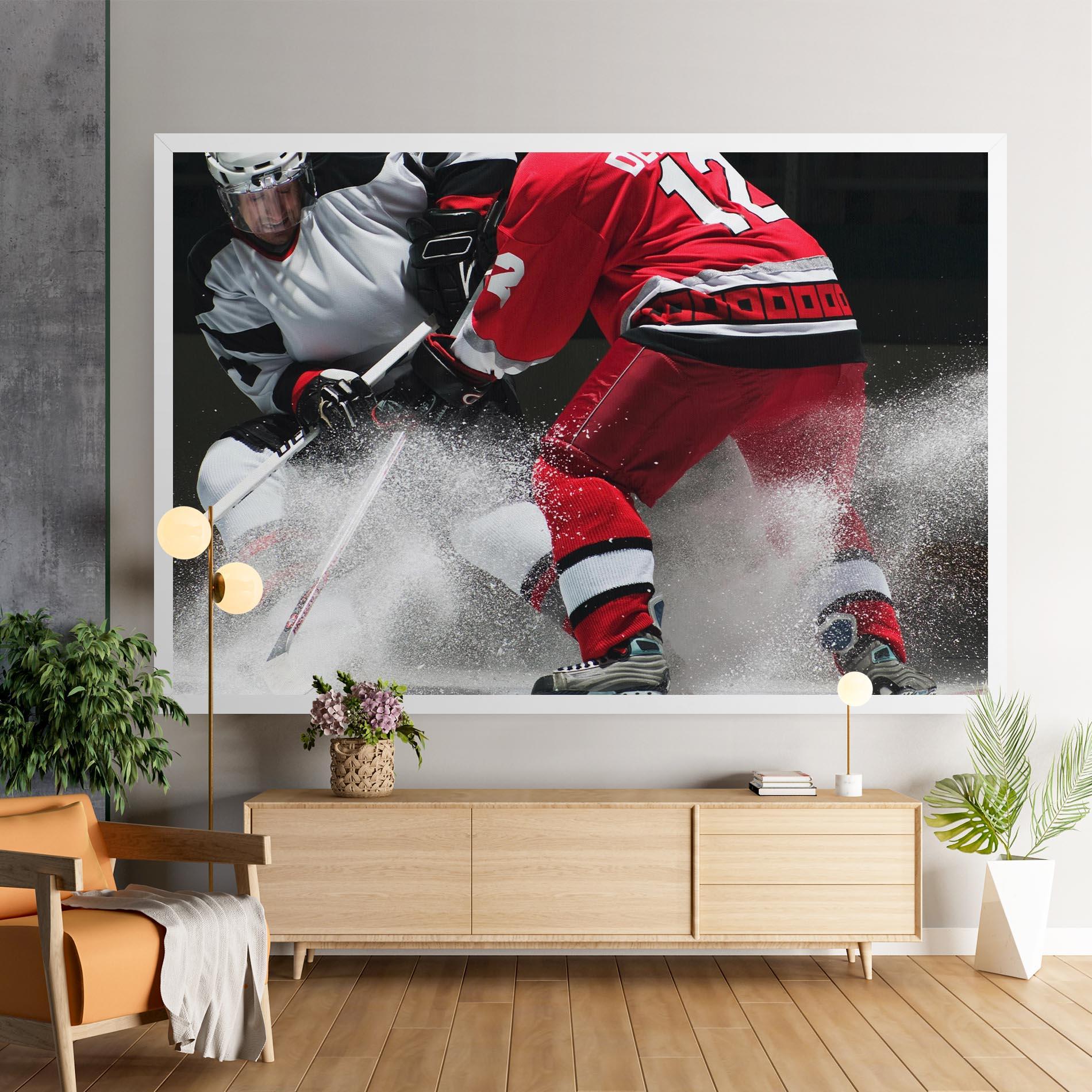 Tablou Canvas Red Hokey Player mockup 9