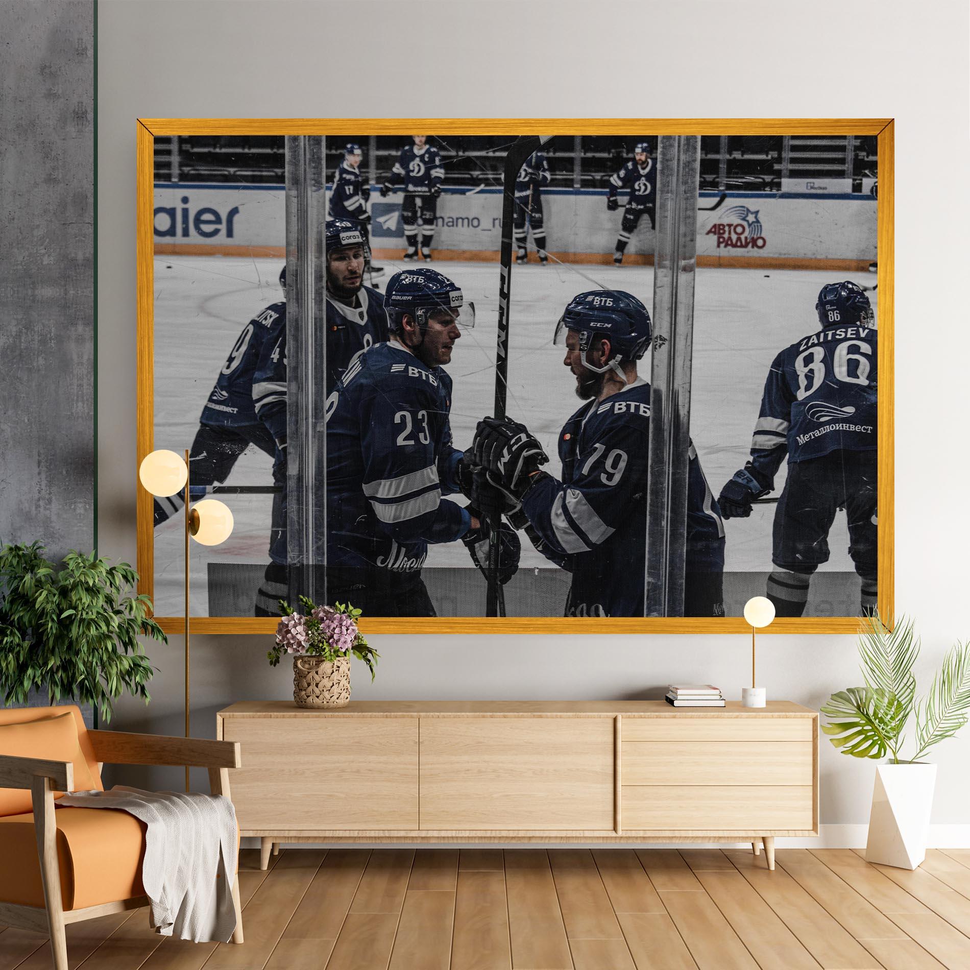 Tablou Canvas Hockey Players mockup 9