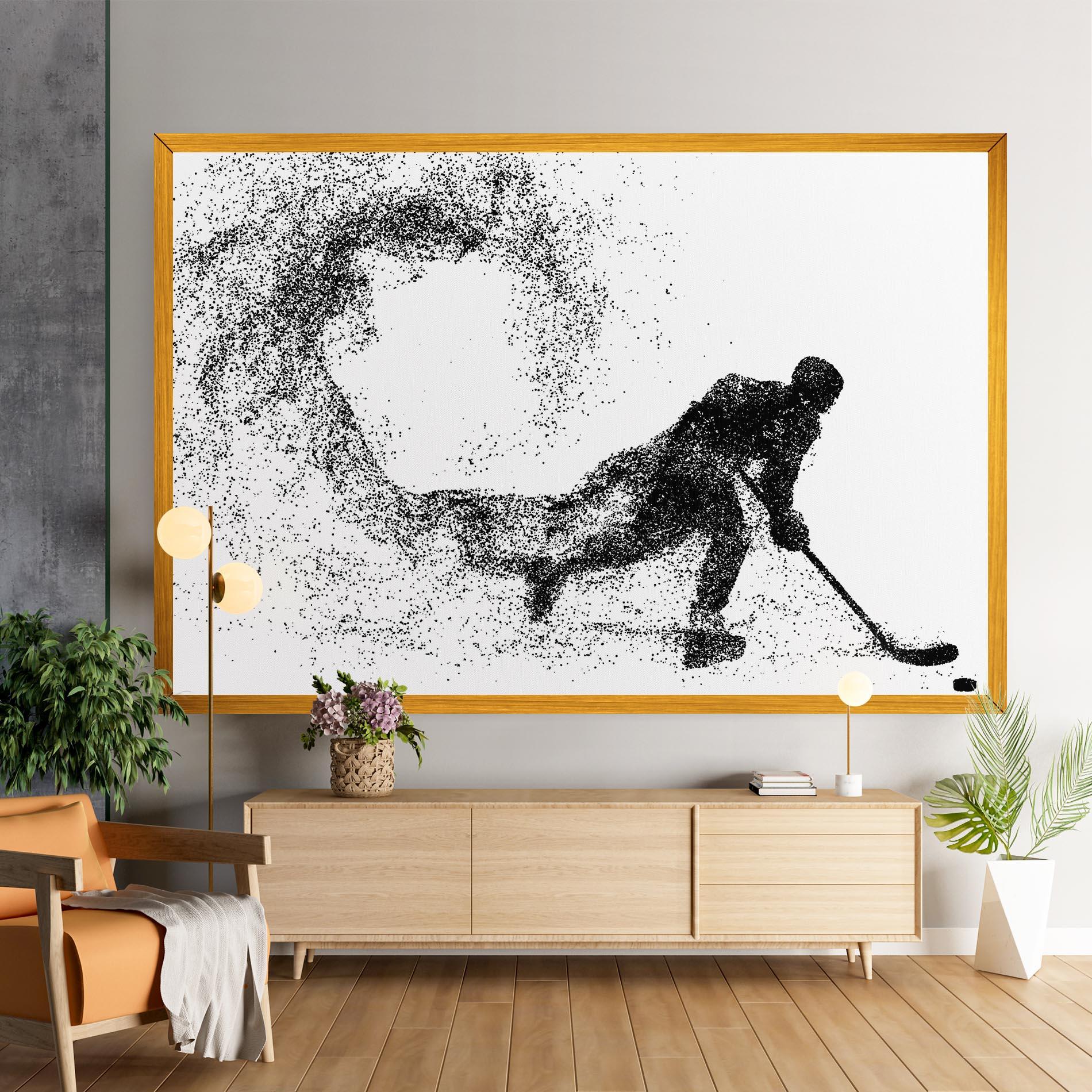 Tablou Canvas Playing Hockey mockup 9