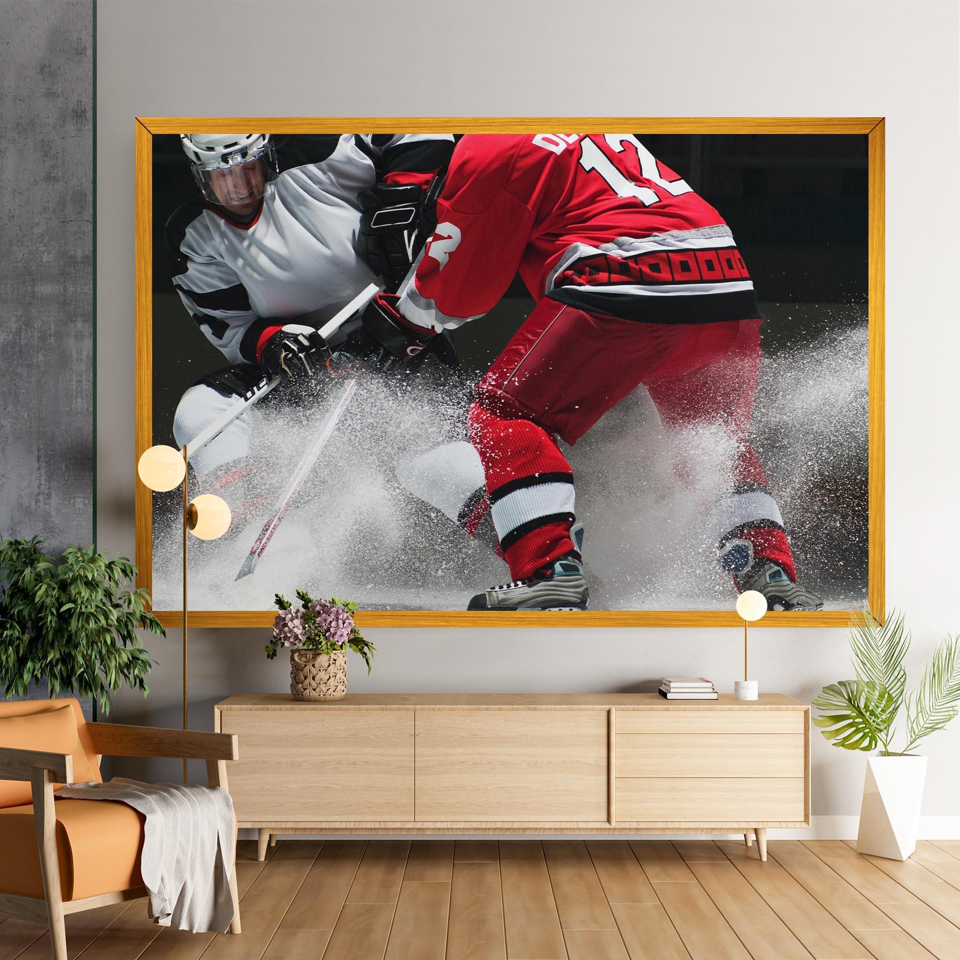 Tablou Canvas Red Hokey Player mockup 9