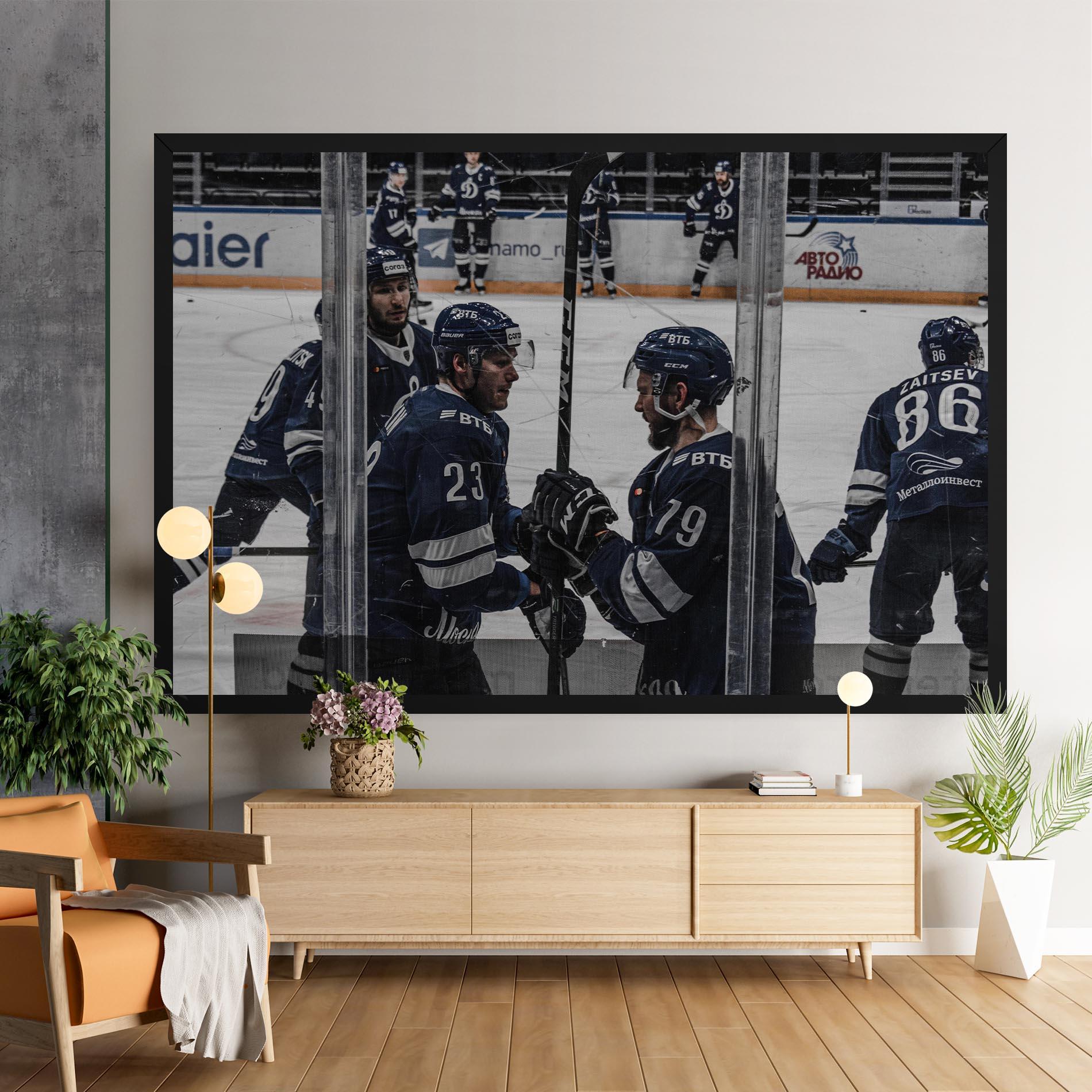 Tablou Canvas Hockey Players mockup 9