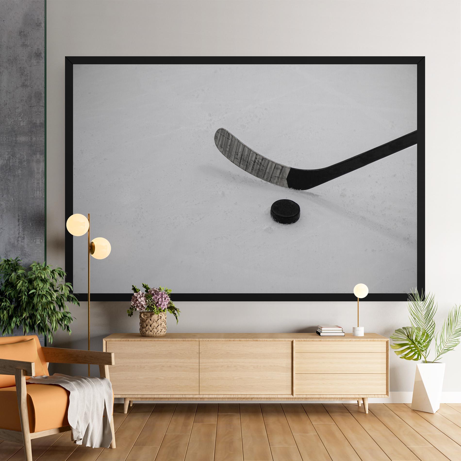 Tablou Canvas Hockey Puck mockup 9
