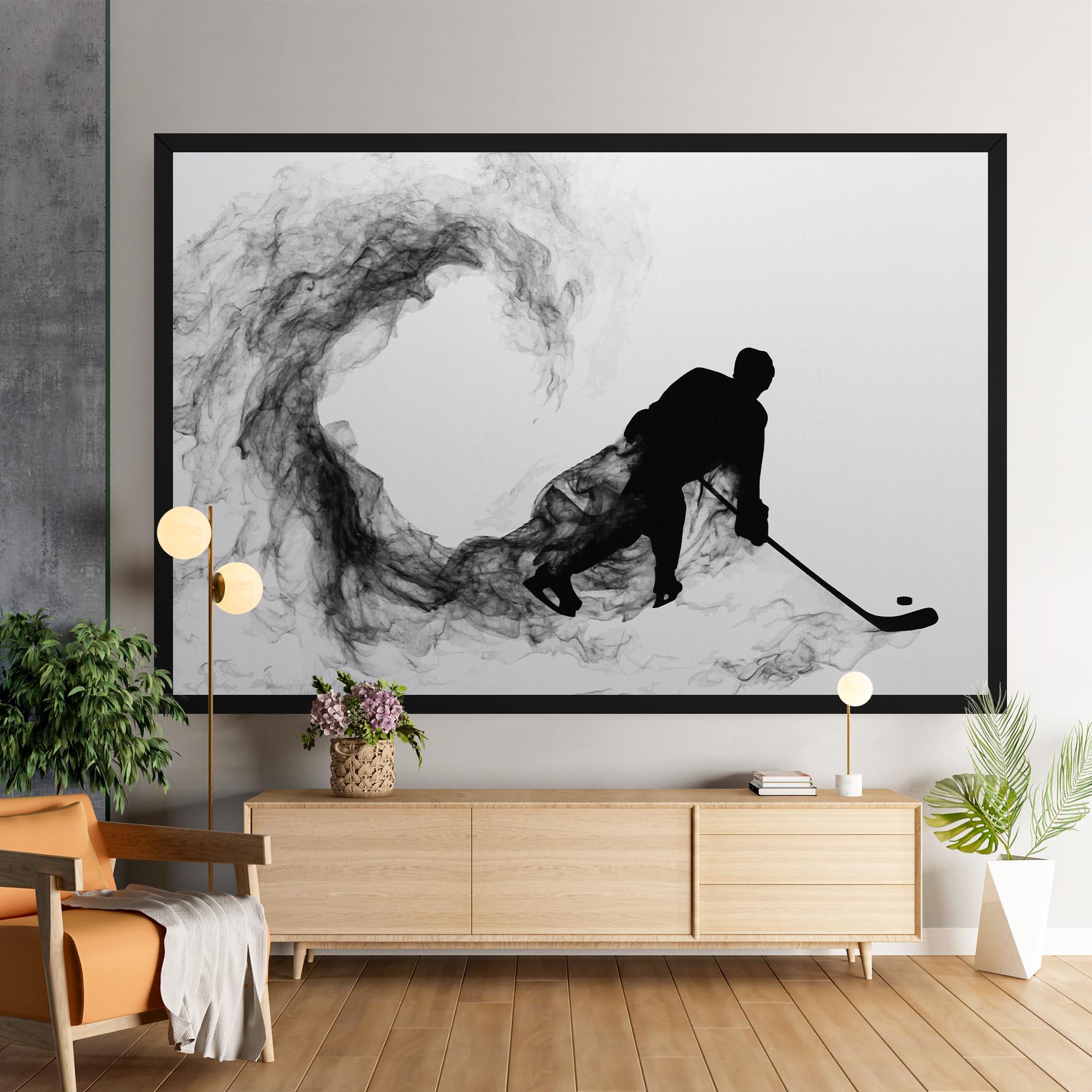 Tablou Canvas Hockey Smoke mockup 9