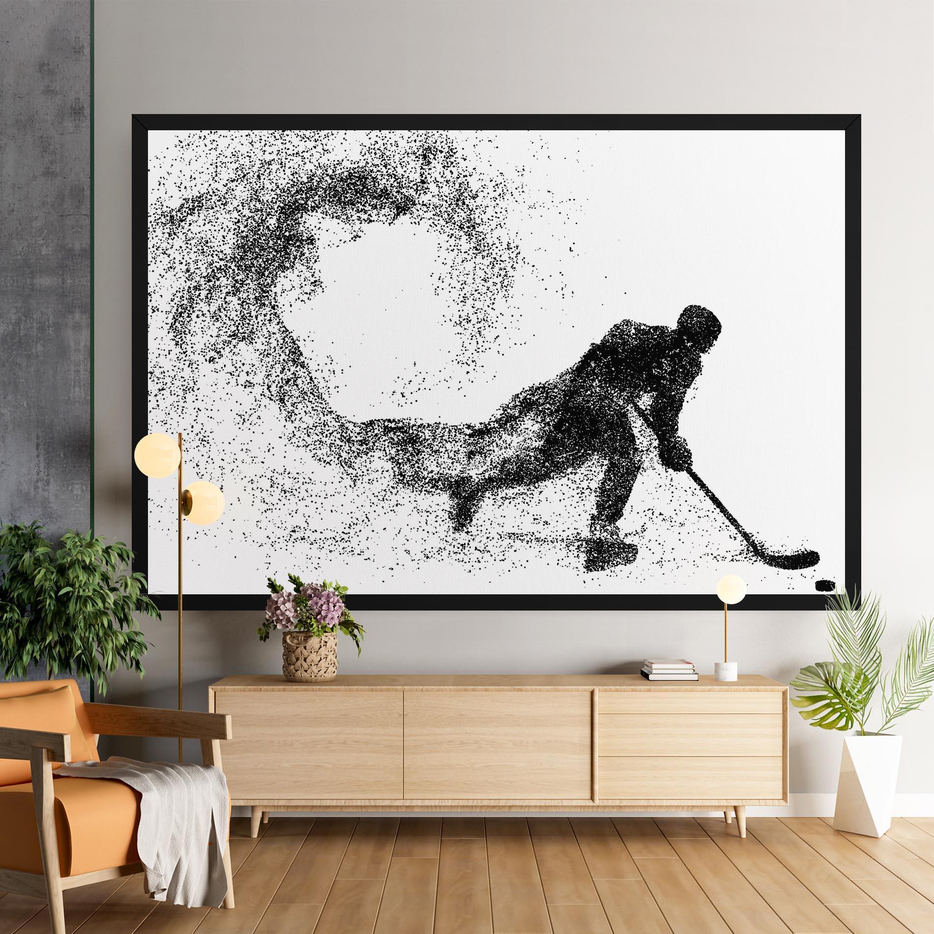 Tablou Canvas Playing Hockey mockup 9