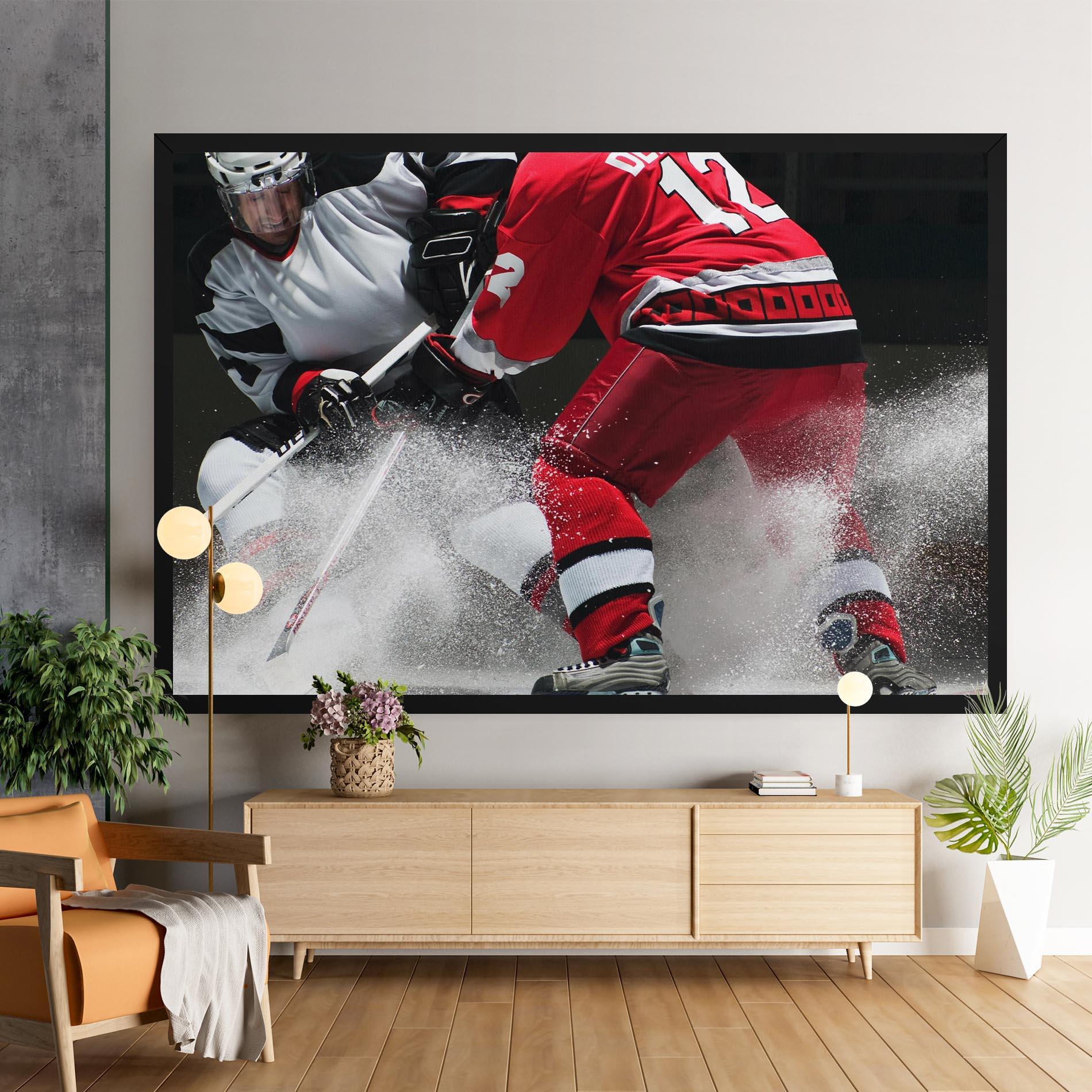 Tablou Canvas Red Hokey Player mockup 9