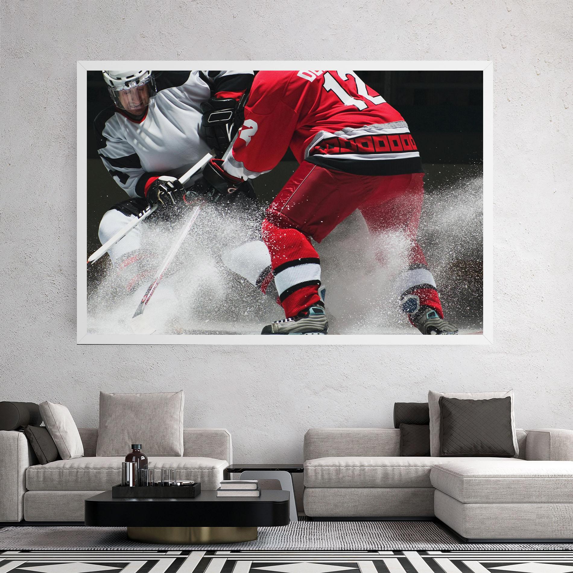 Tablou Canvas Red Hokey Player mockup 2
