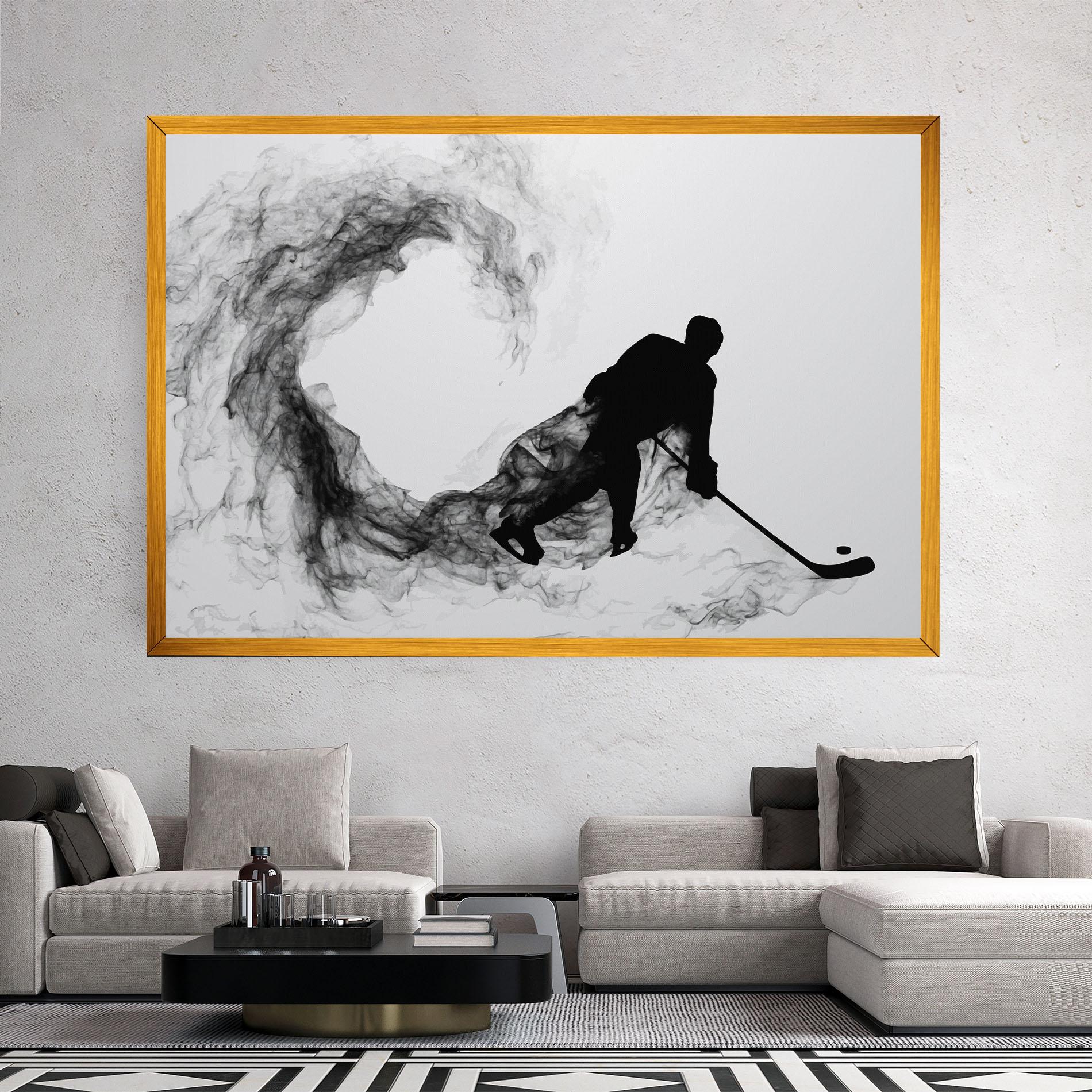 Tablou Canvas Hockey Smoke mockup 2