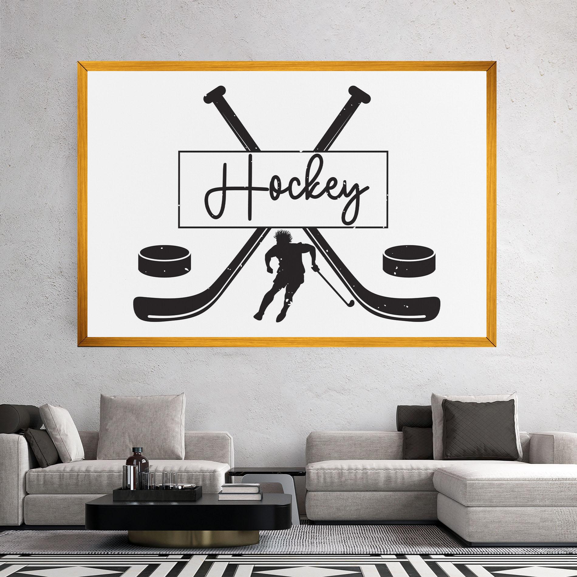 Tablou Canvas Hockey Stick mockup 2