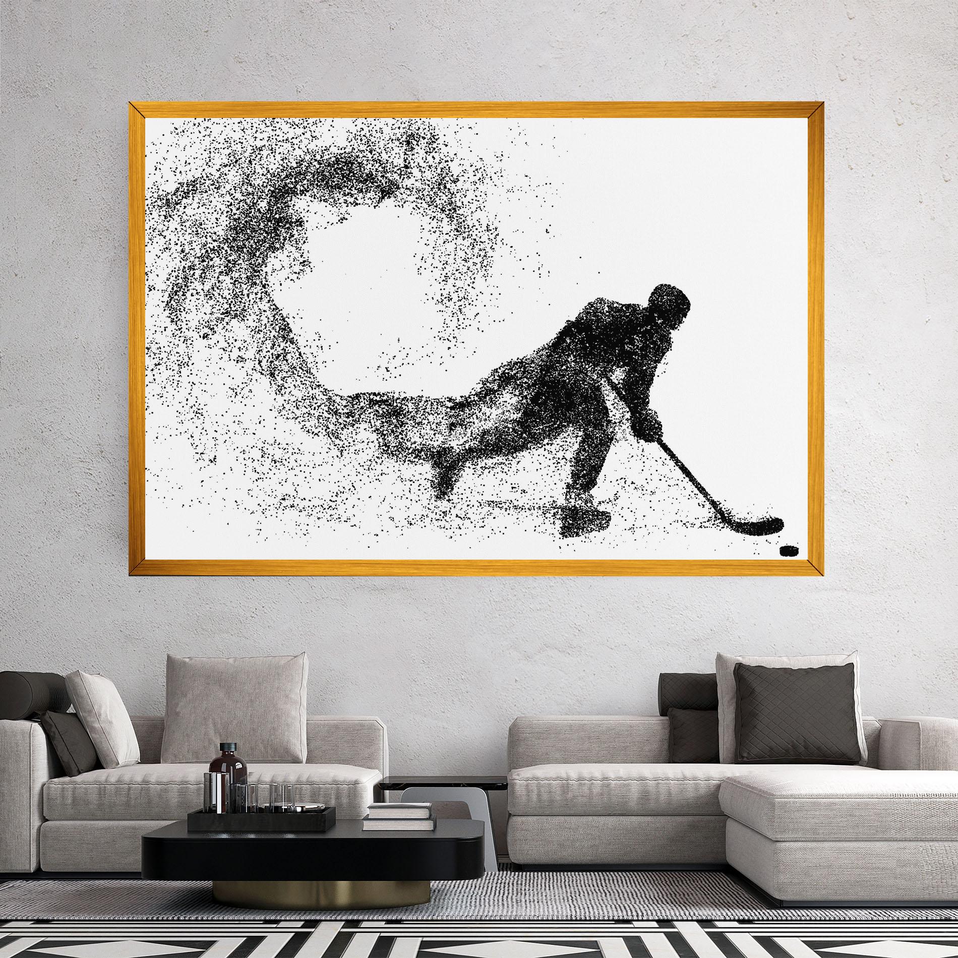 Tablou Canvas Playing Hockey mockup 2