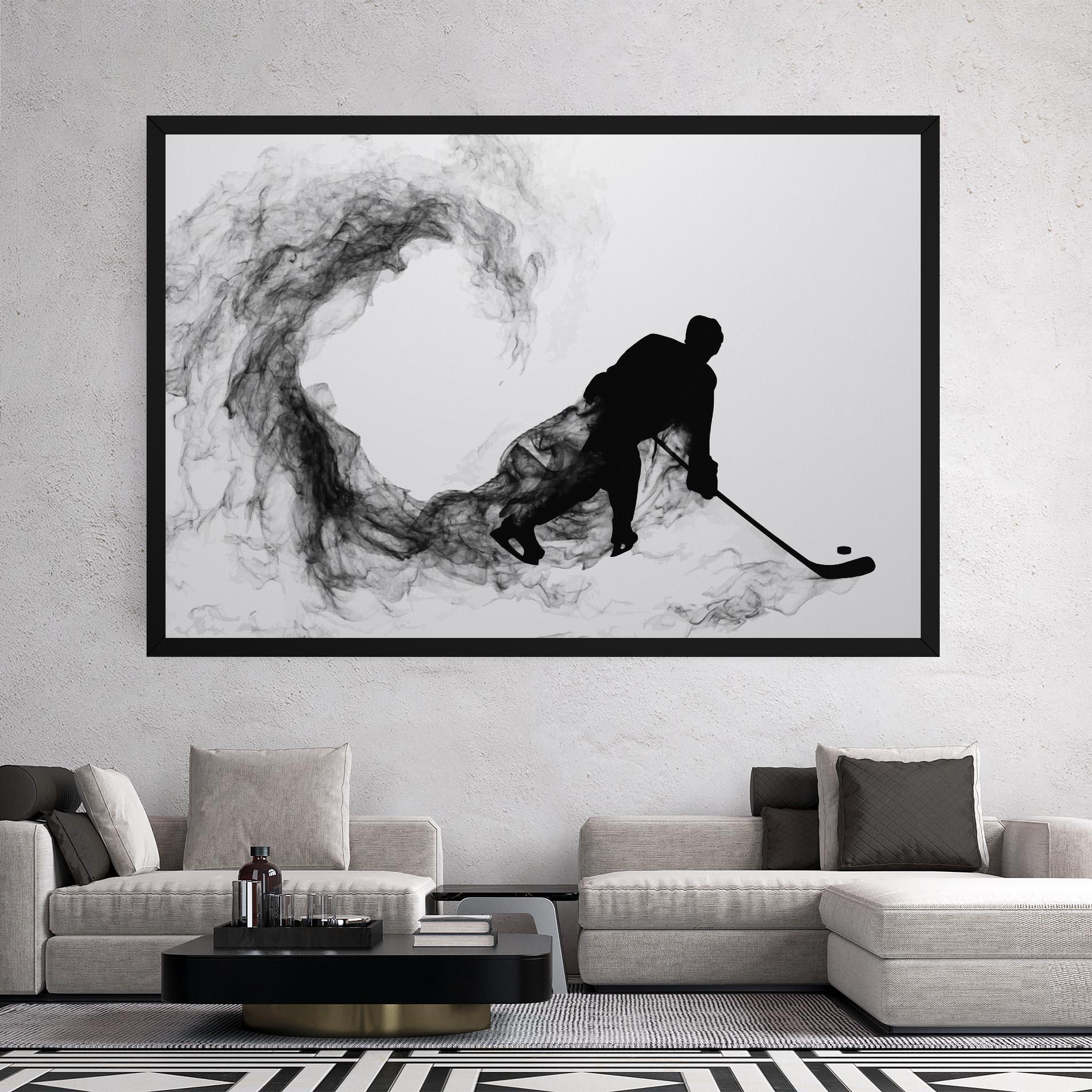 Tablou Canvas Hockey Smoke mockup 2